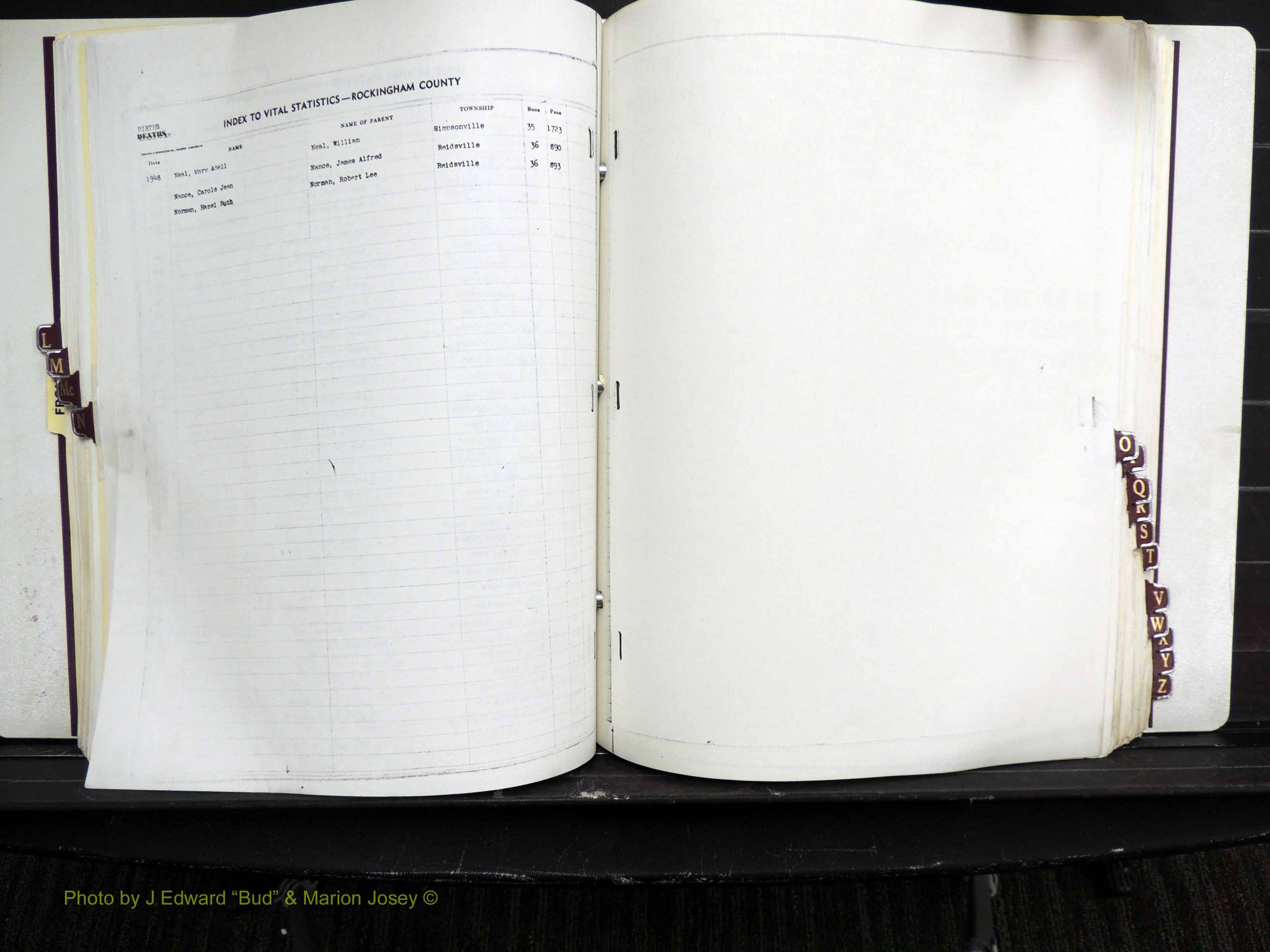 Rockingham Co, NC, Births, L-Z, 1929-1948 (163).JPG