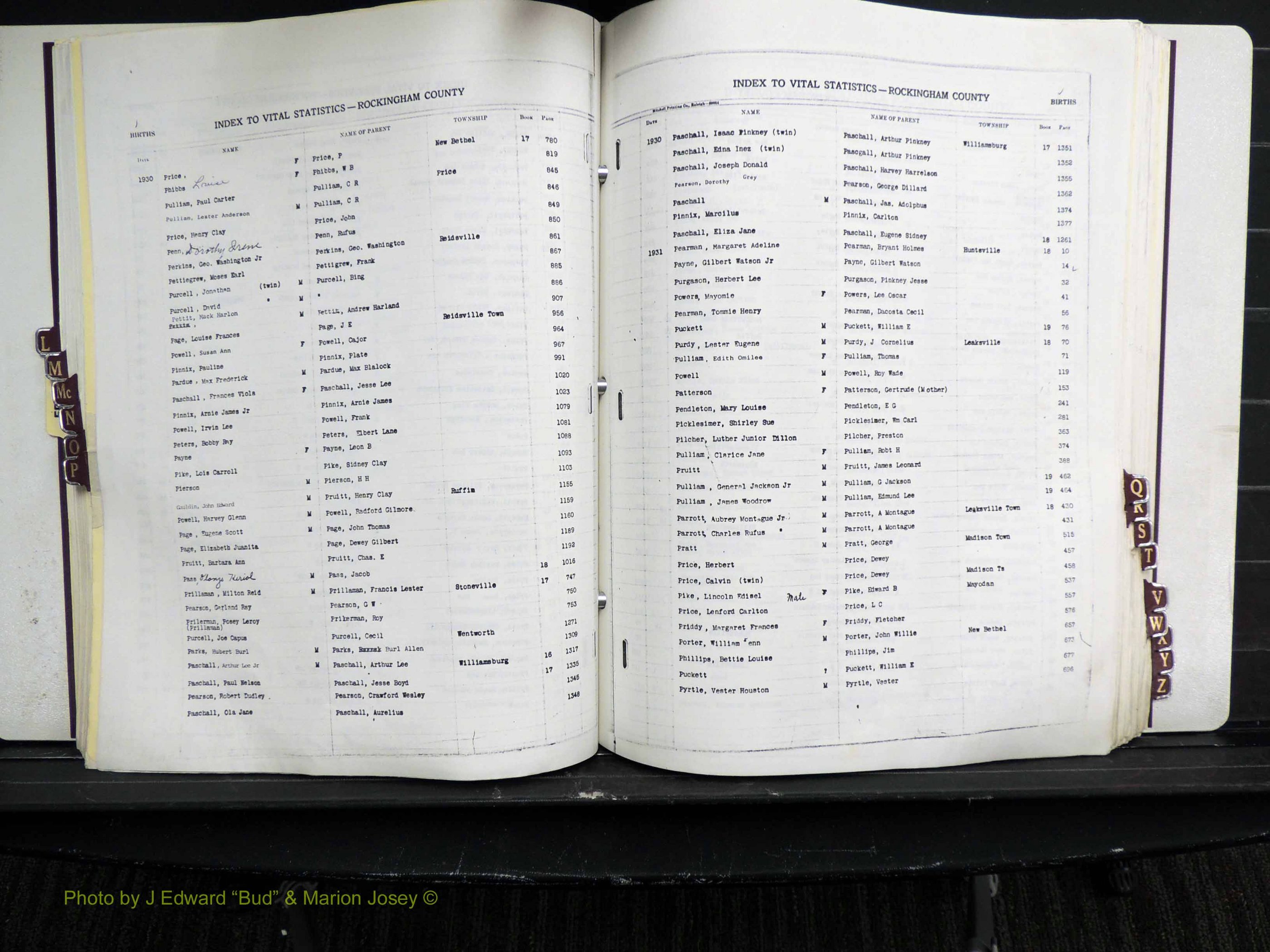 Rockingham Co, NC, Births, L-Z, 1929-1948 (171).JPG