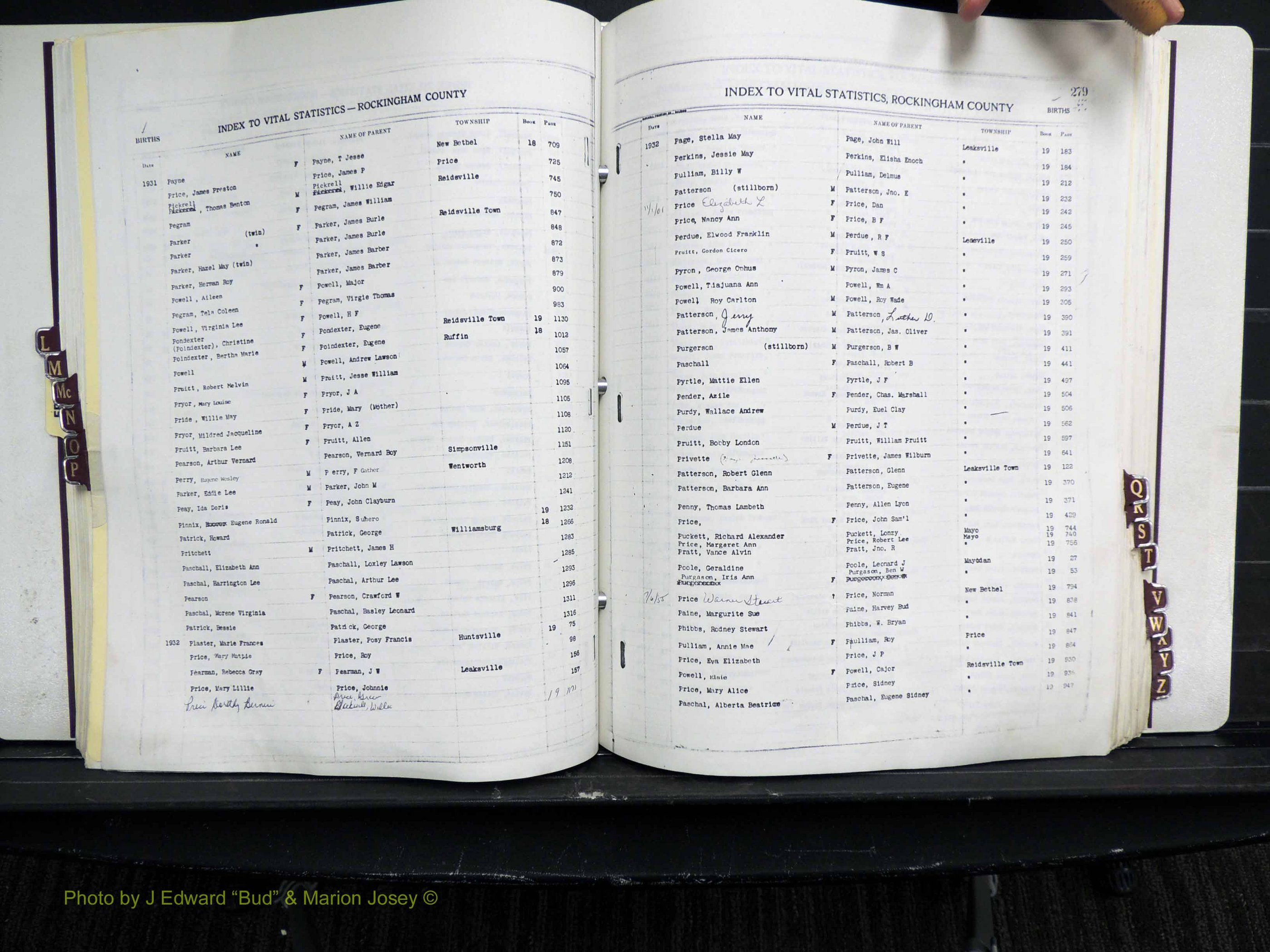 Rockingham Co, NC, Births, L-Z, 1929-1948 (172).JPG