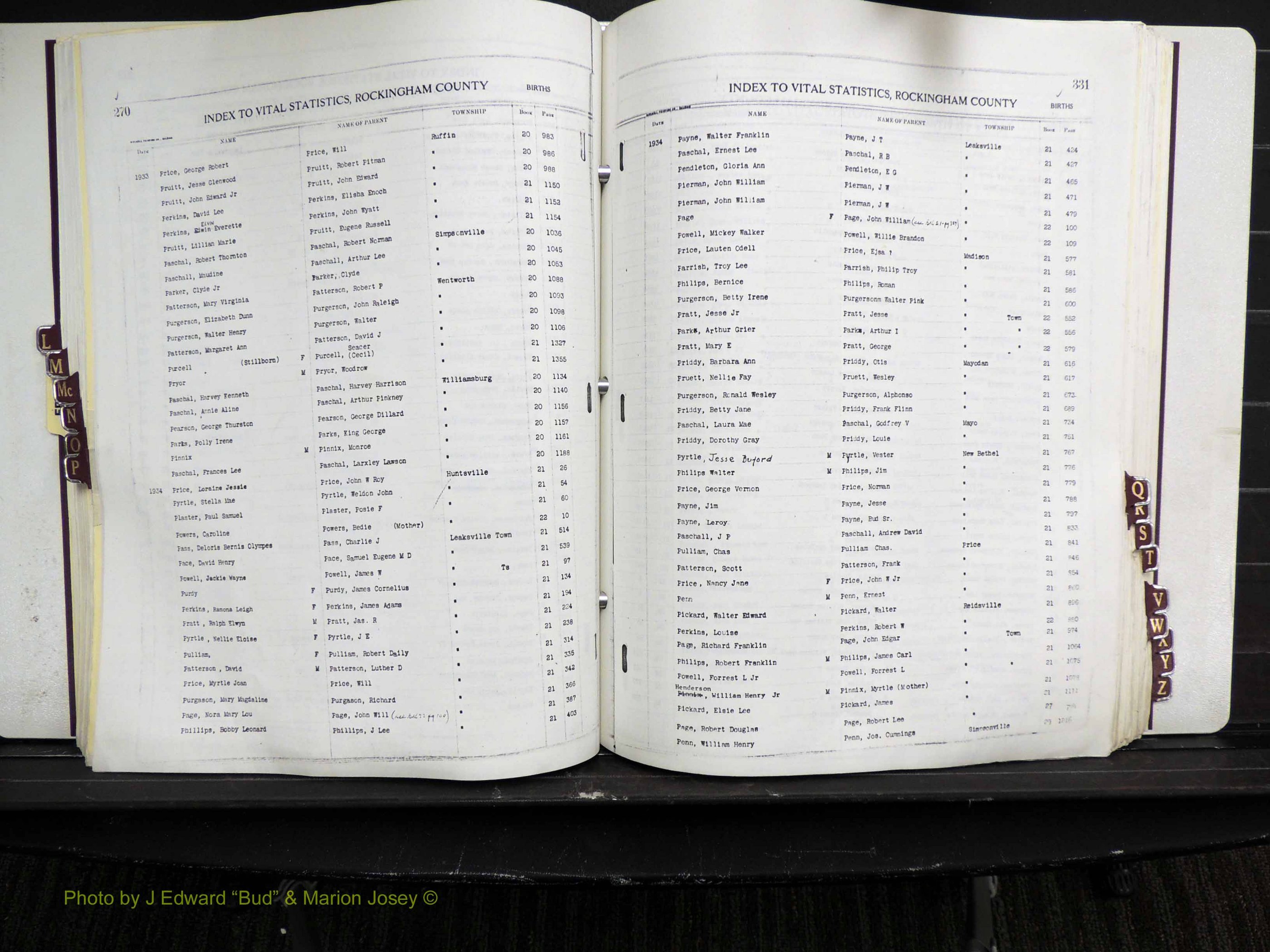 Rockingham Co, NC, Births, L-Z, 1929-1948 (174).JPG