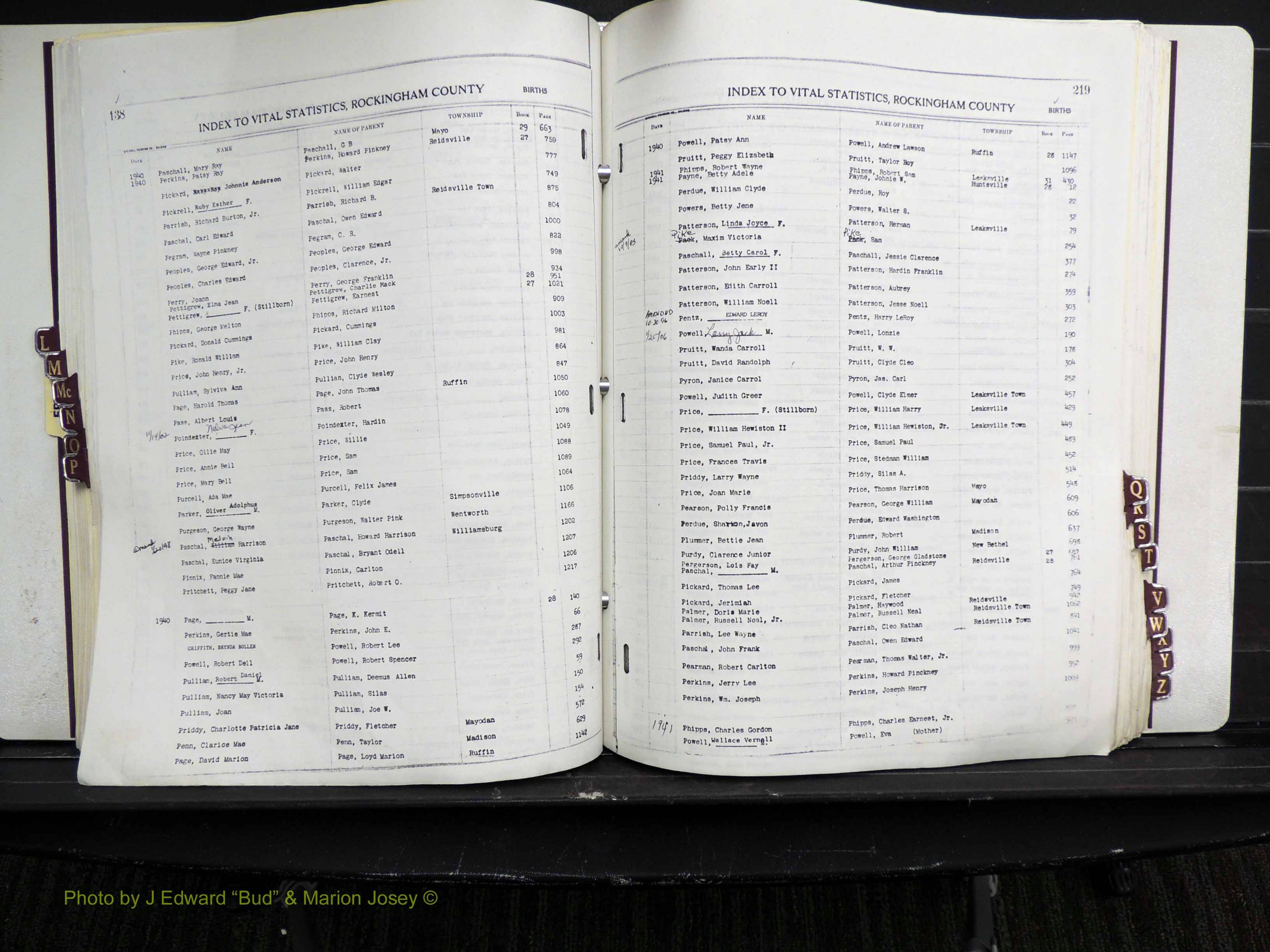 Rockingham Co, NC, Births, L-Z, 1929-1948 (181).JPG