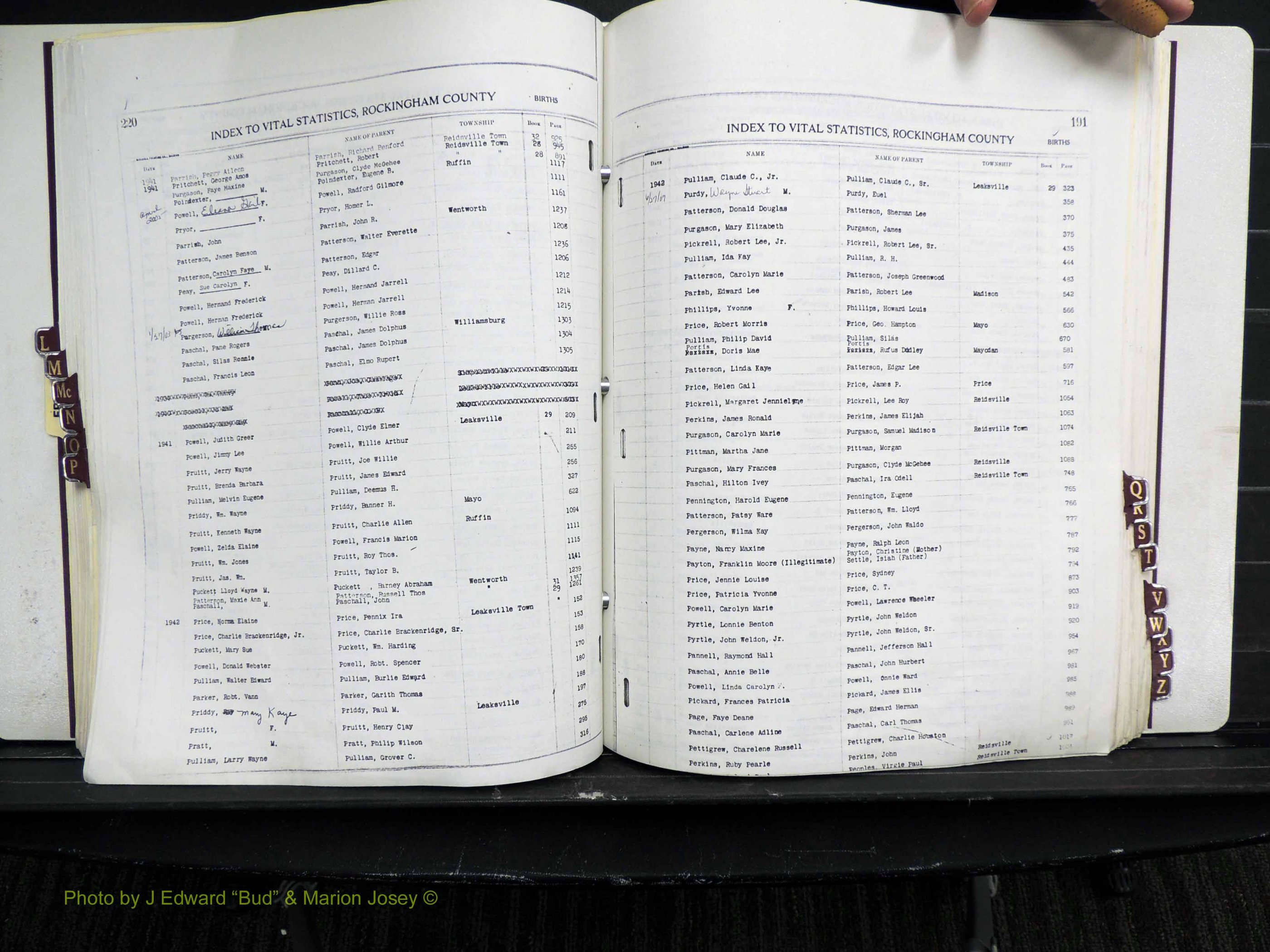 Rockingham Co, NC, Births, L-Z, 1929-1948 (182).JPG