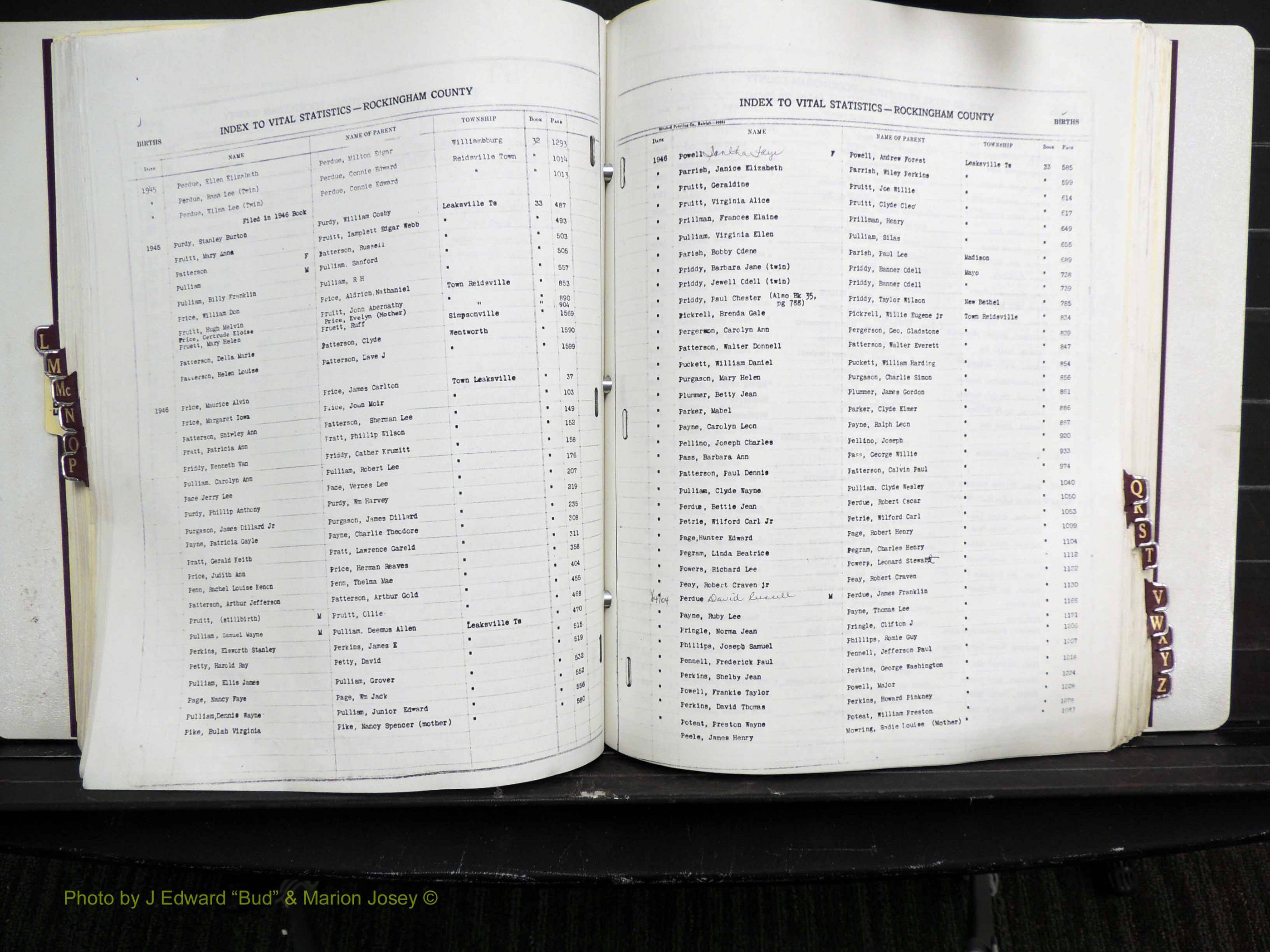 Rockingham Co, NC, Births, L-Z, 1929-1948 (186).JPG