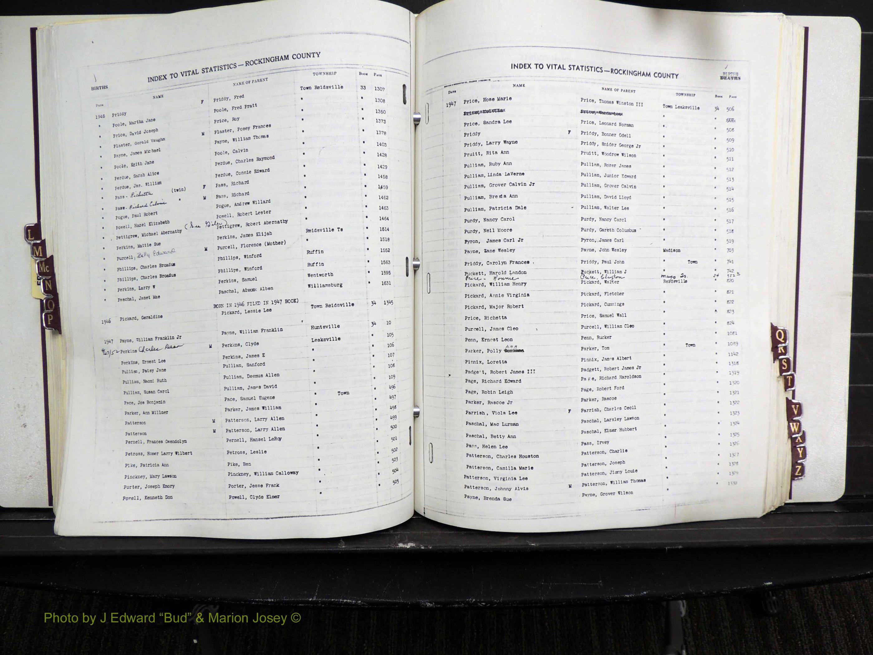 Rockingham Co, NC, Births, L-Z, 1929-1948 (187).JPG