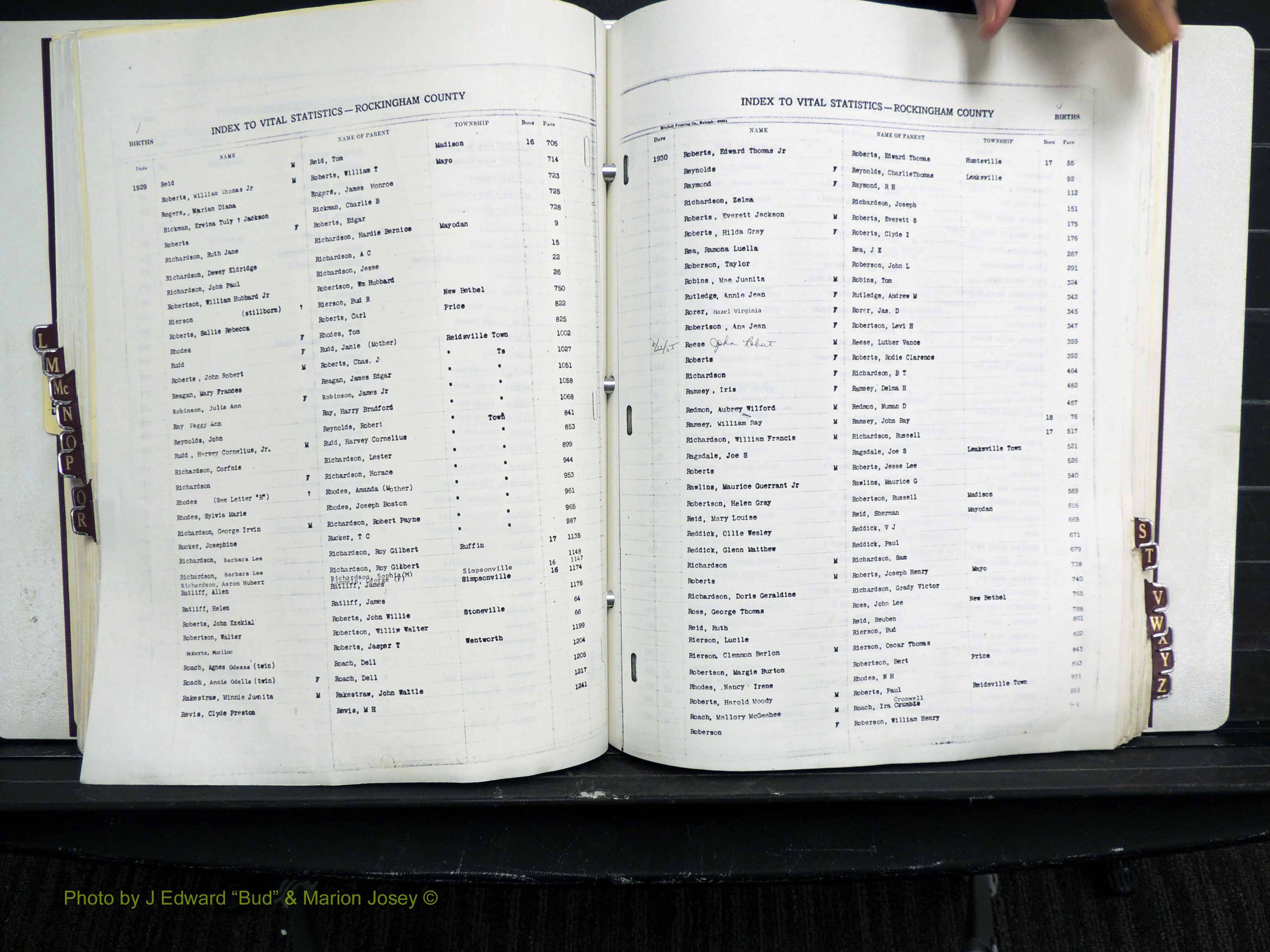 Rockingham Co, NC, Births, L-Z, 1929-1948 (192).JPG