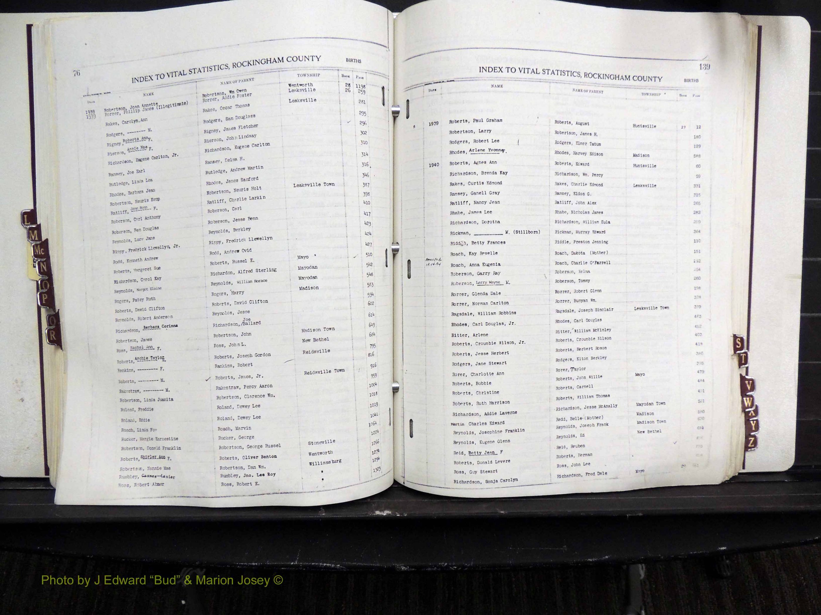 Rockingham Co, NC, Births, L-Z, 1929-1948 (200).JPG