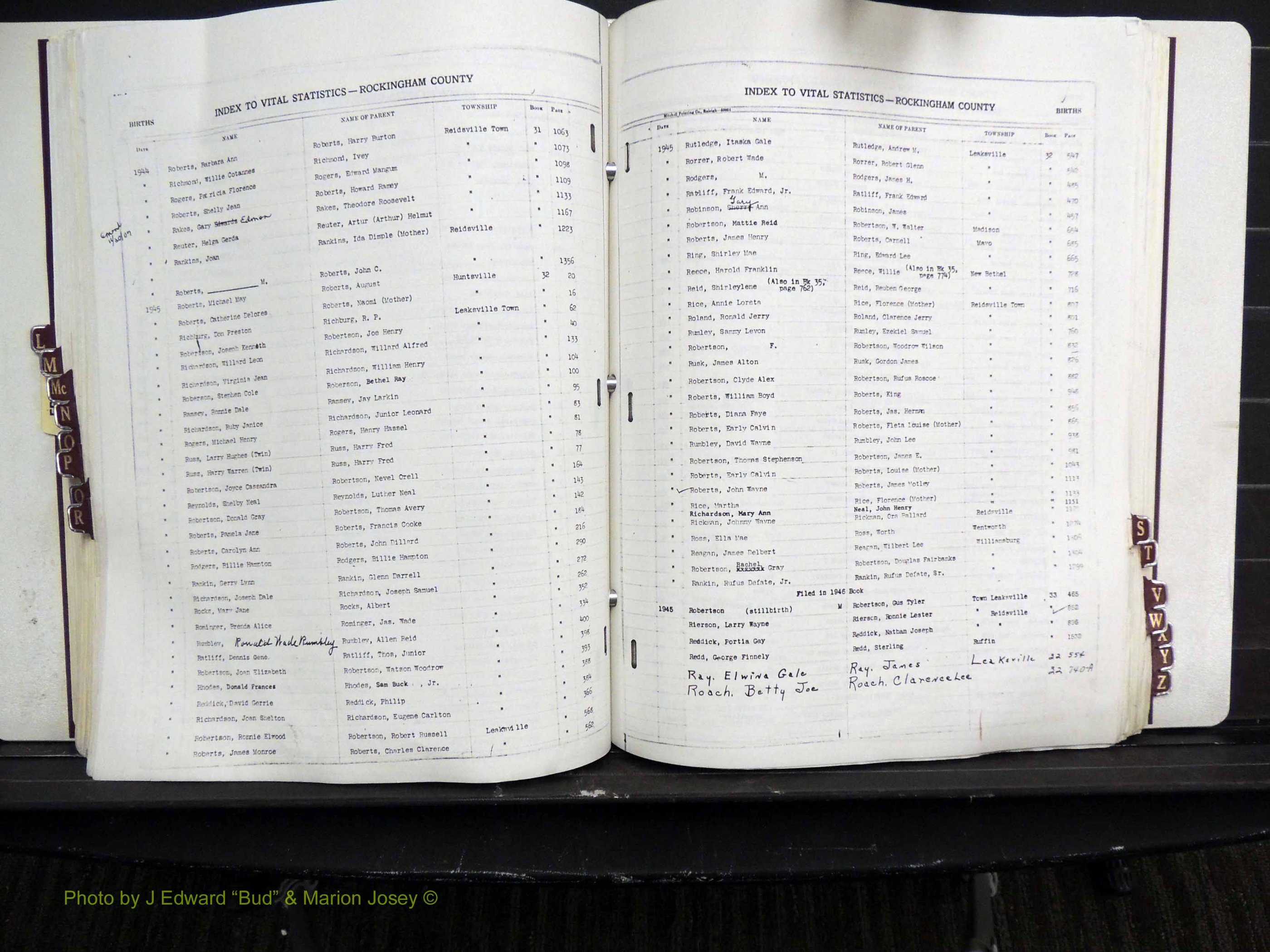 Rockingham Co, NC, Births, L-Z, 1929-1948 (204).JPG