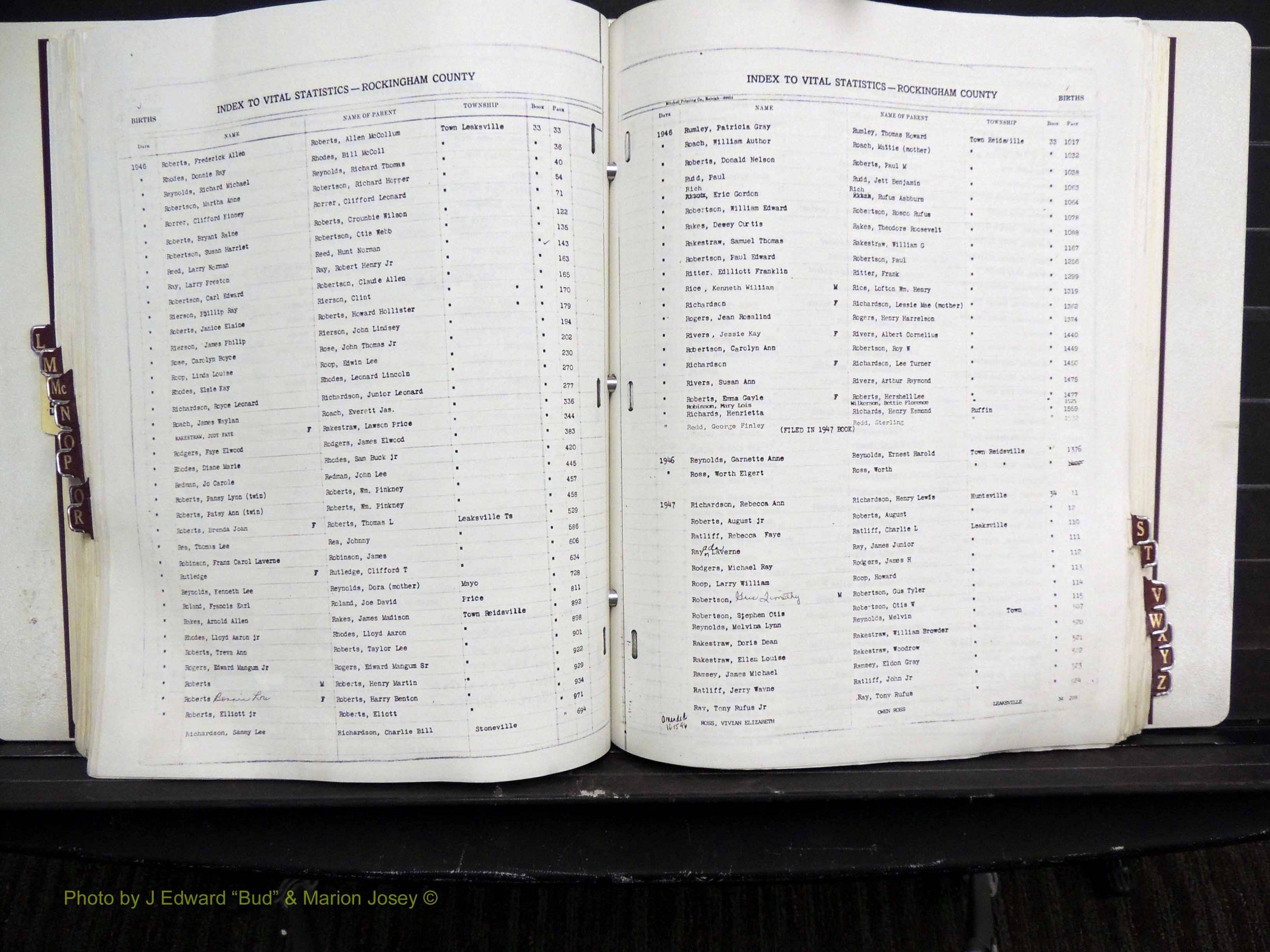 Rockingham Co, NC, Births, L-Z, 1929-1948 (205).JPG