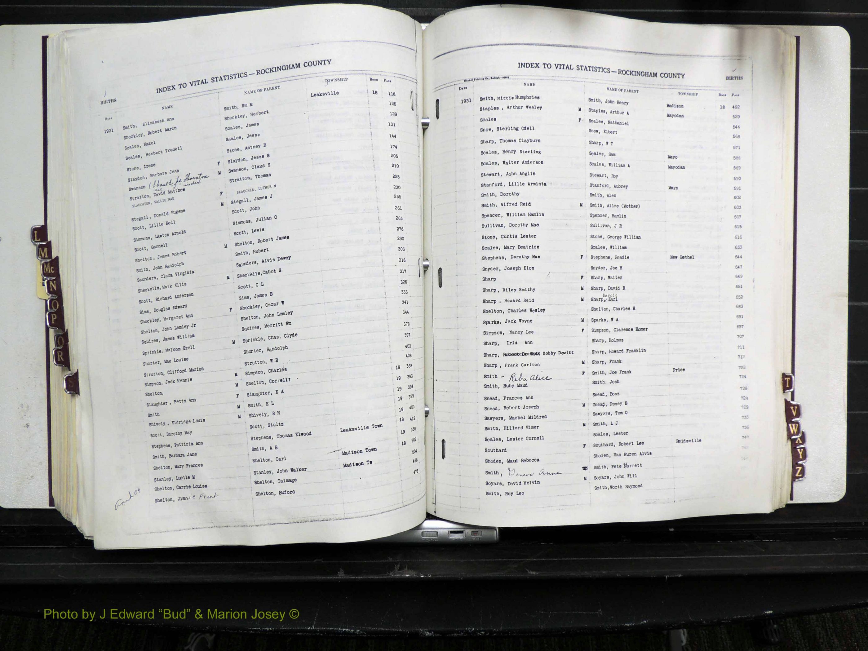 Rockingham Co, NC, Births, L-Z, 1929-1948 (215).JPG