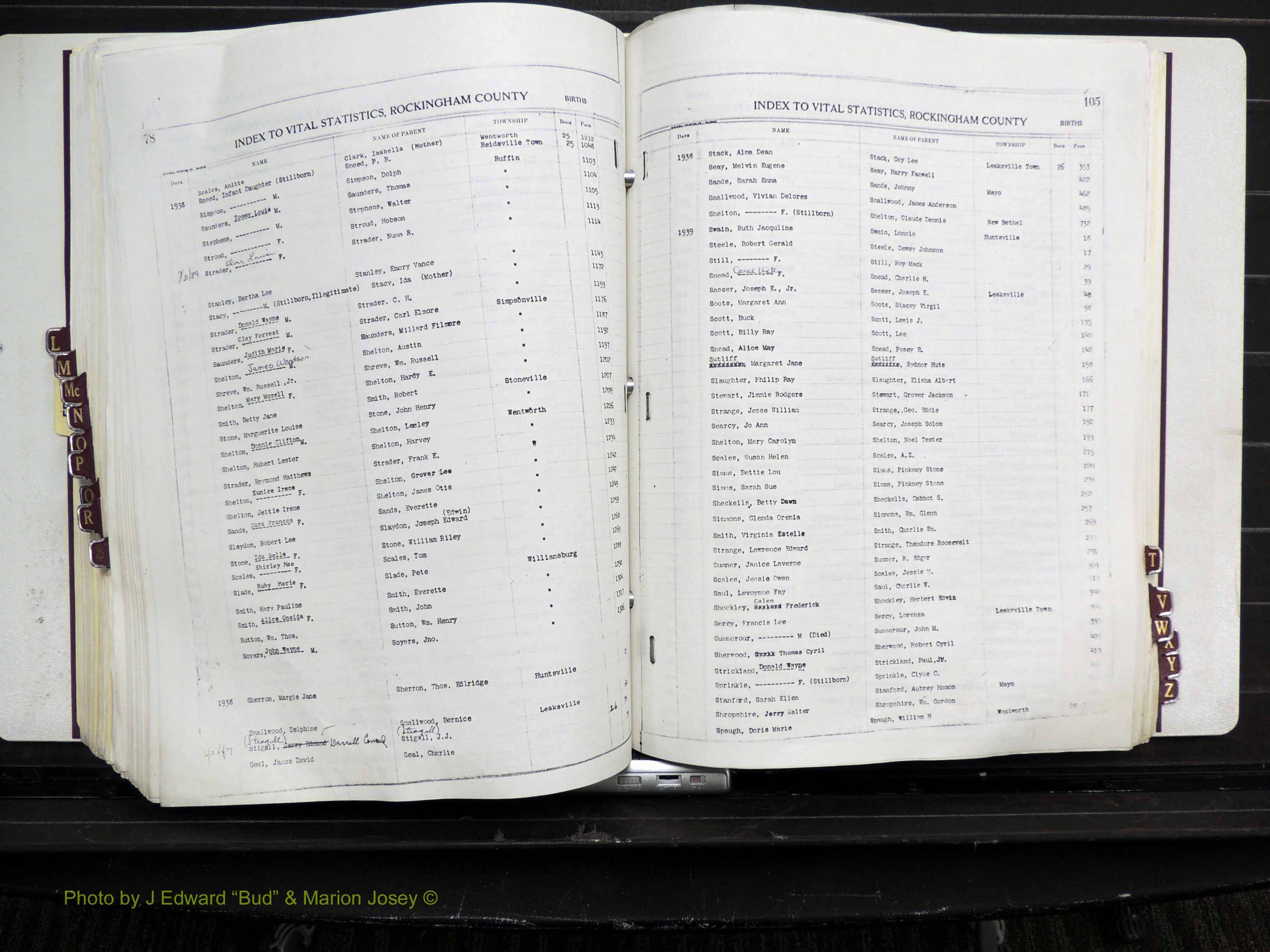 Rockingham Co, NC, Births, L-Z, 1929-1948 (231).JPG