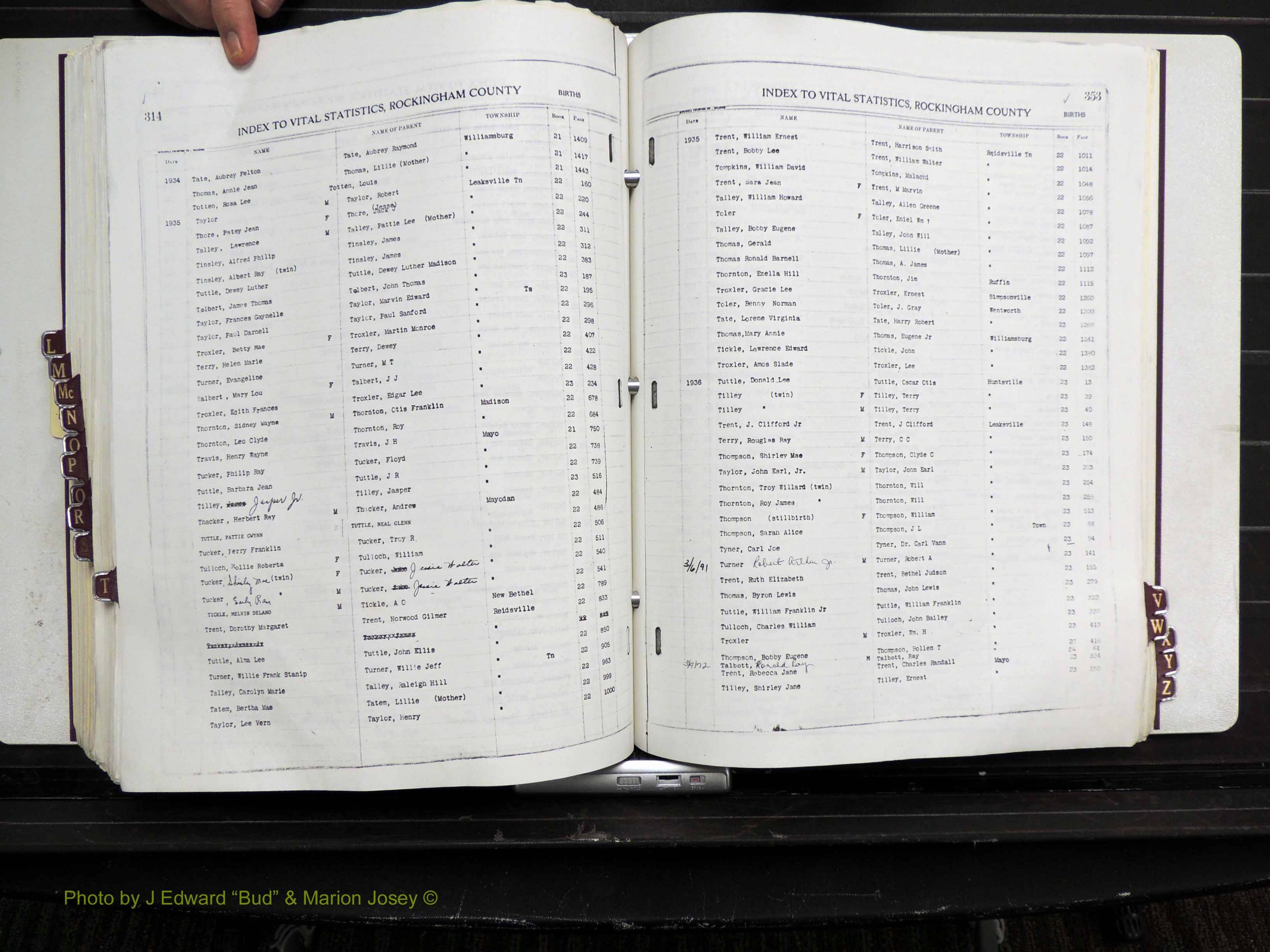 Rockingham Co, NC, Births, L-Z, 1929-1948 (258).JPG