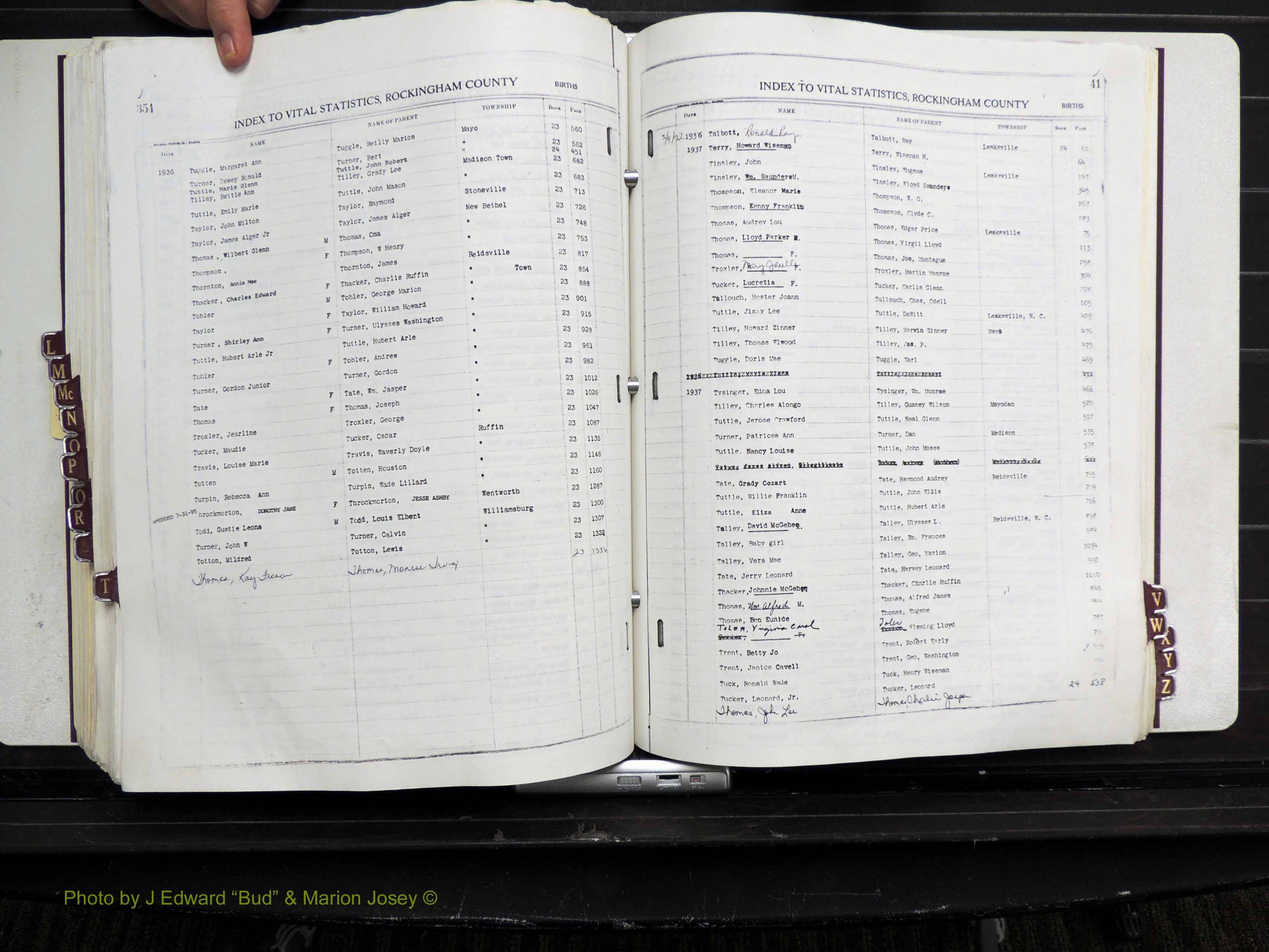 Rockingham Co, NC, Births, L-Z, 1929-1948 (259).JPG