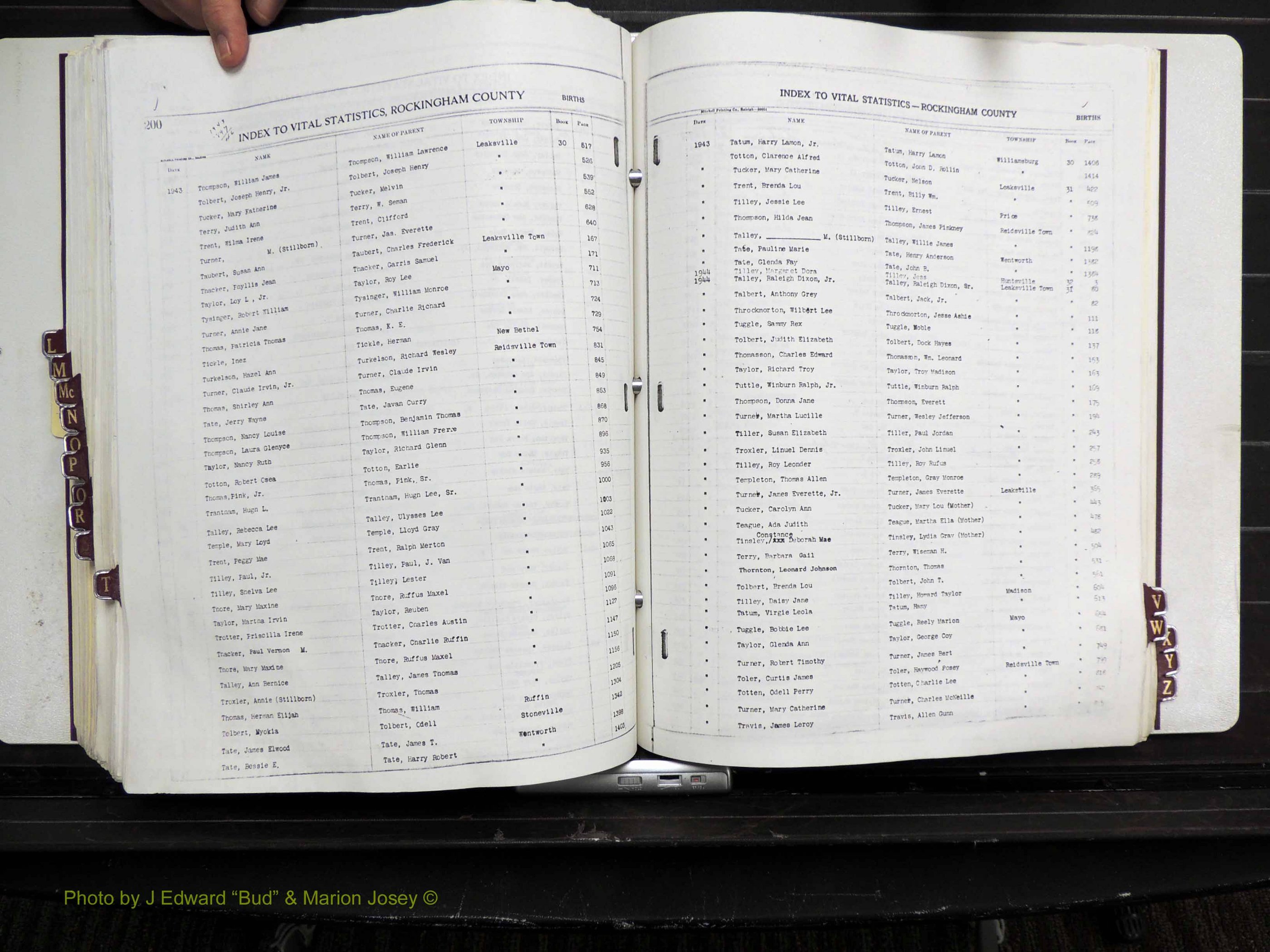 Rockingham Co, NC, Births, L-Z, 1929-1948 (264).JPG