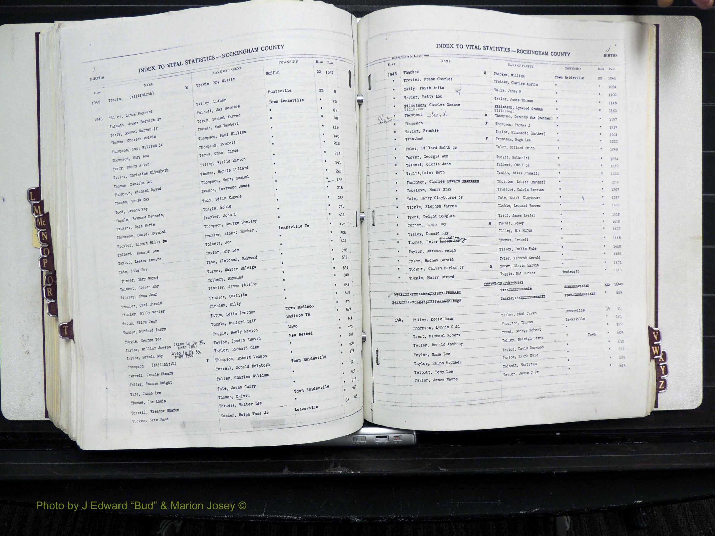 Rockingham Co, NC, Births, L-Z, 1929-1948 (266).JPG