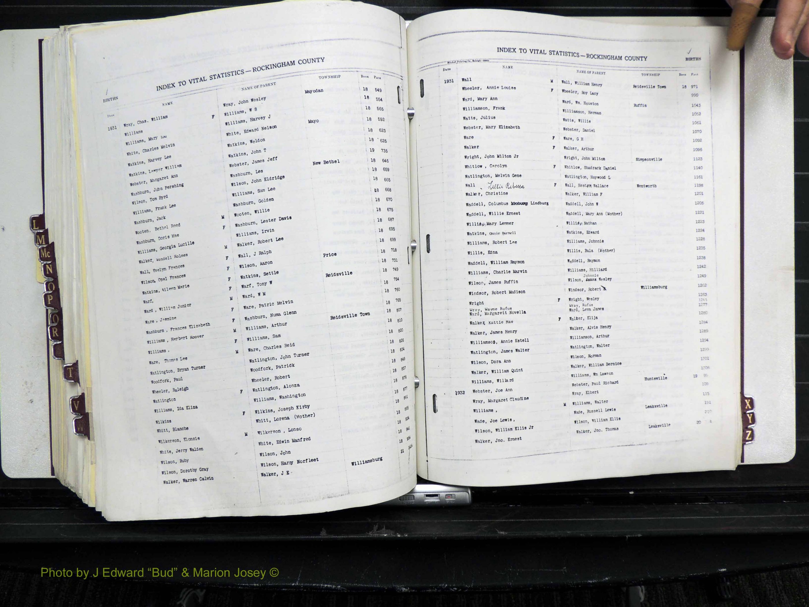 Rockingham Co, NC, Births, L-Z, 1929-1948 (279).JPG