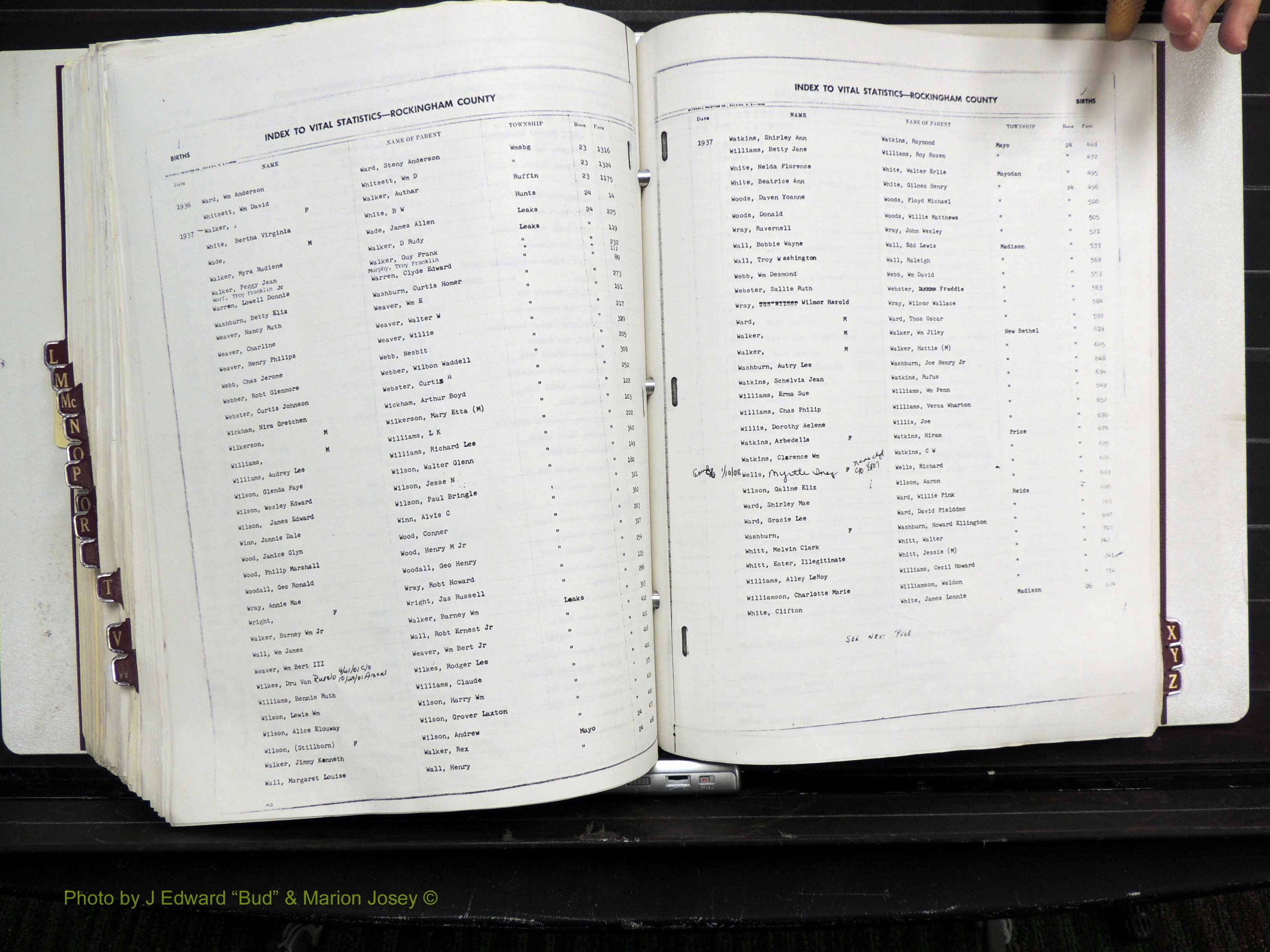 Rockingham Co, NC, Births, L-Z, 1929-1948 (287).JPG