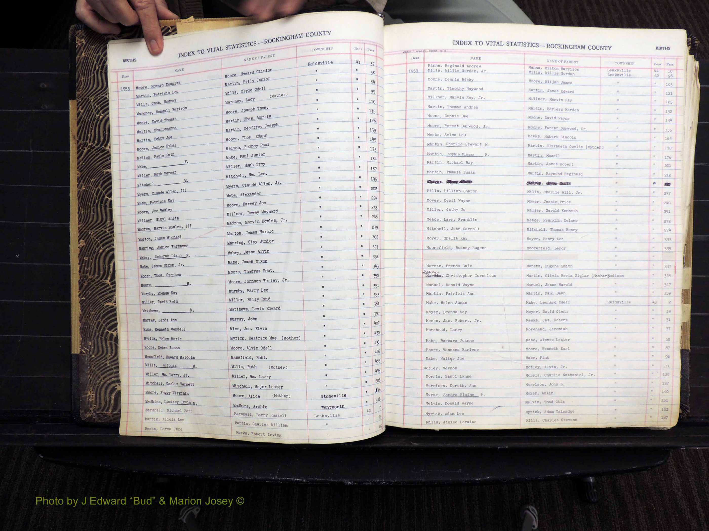 Rockingham Co, NC, Births, Mc-Z, 1949-1967 (110).JPG