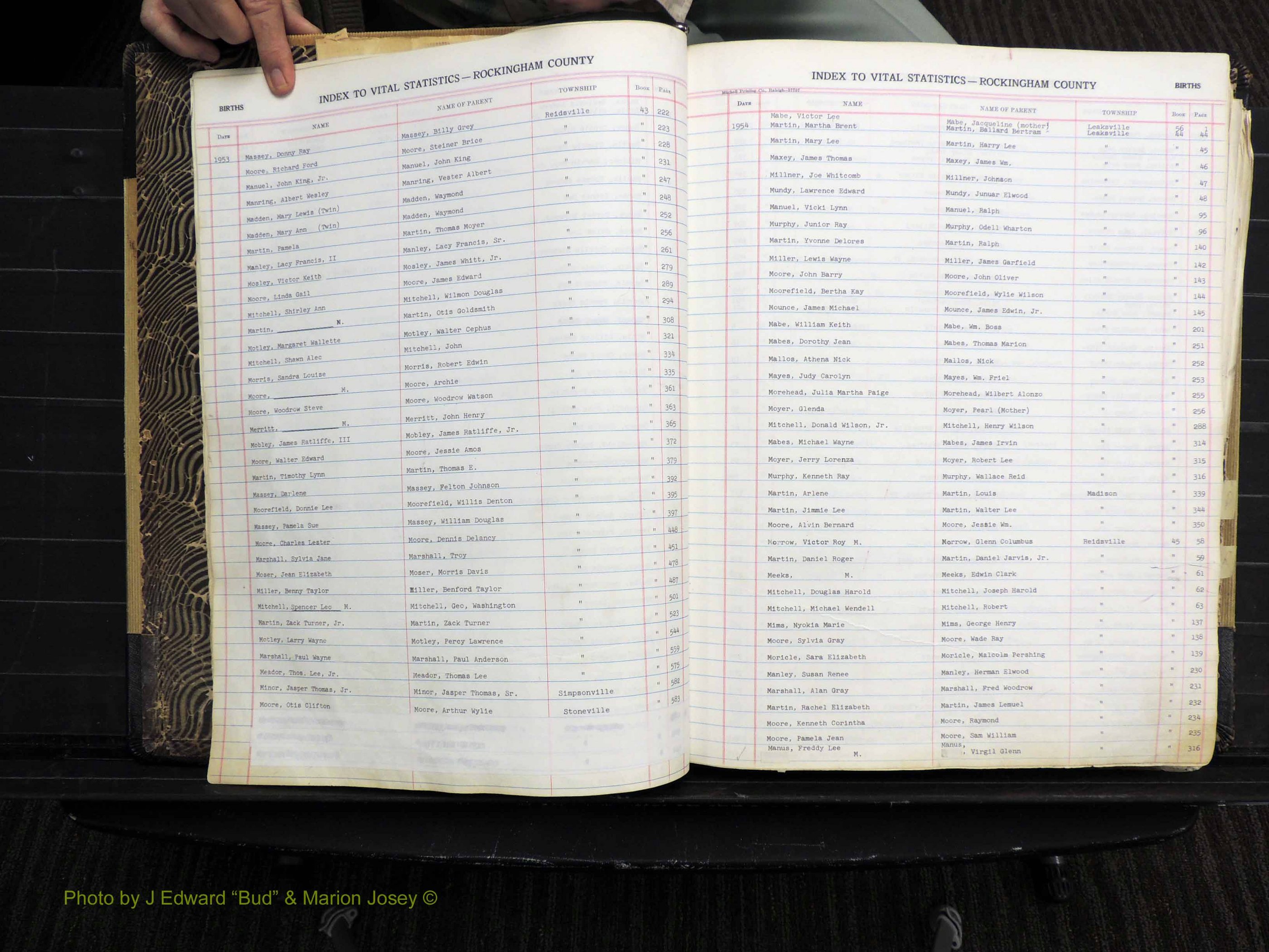 Rockingham Co, NC, Births, Mc-Z, 1949-1967 (111).JPG