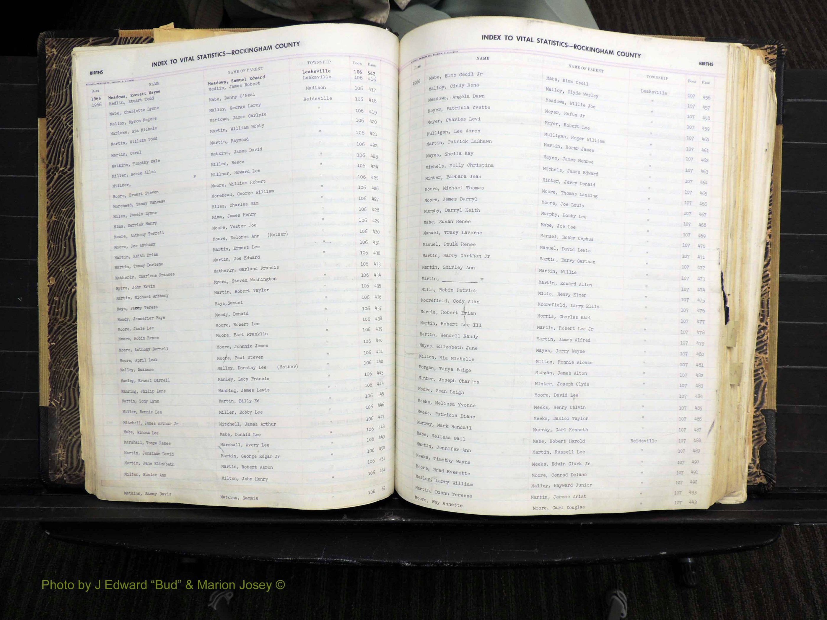 Rockingham Co, NC, Births, Mc-Z, 1949-1967 (134).JPG