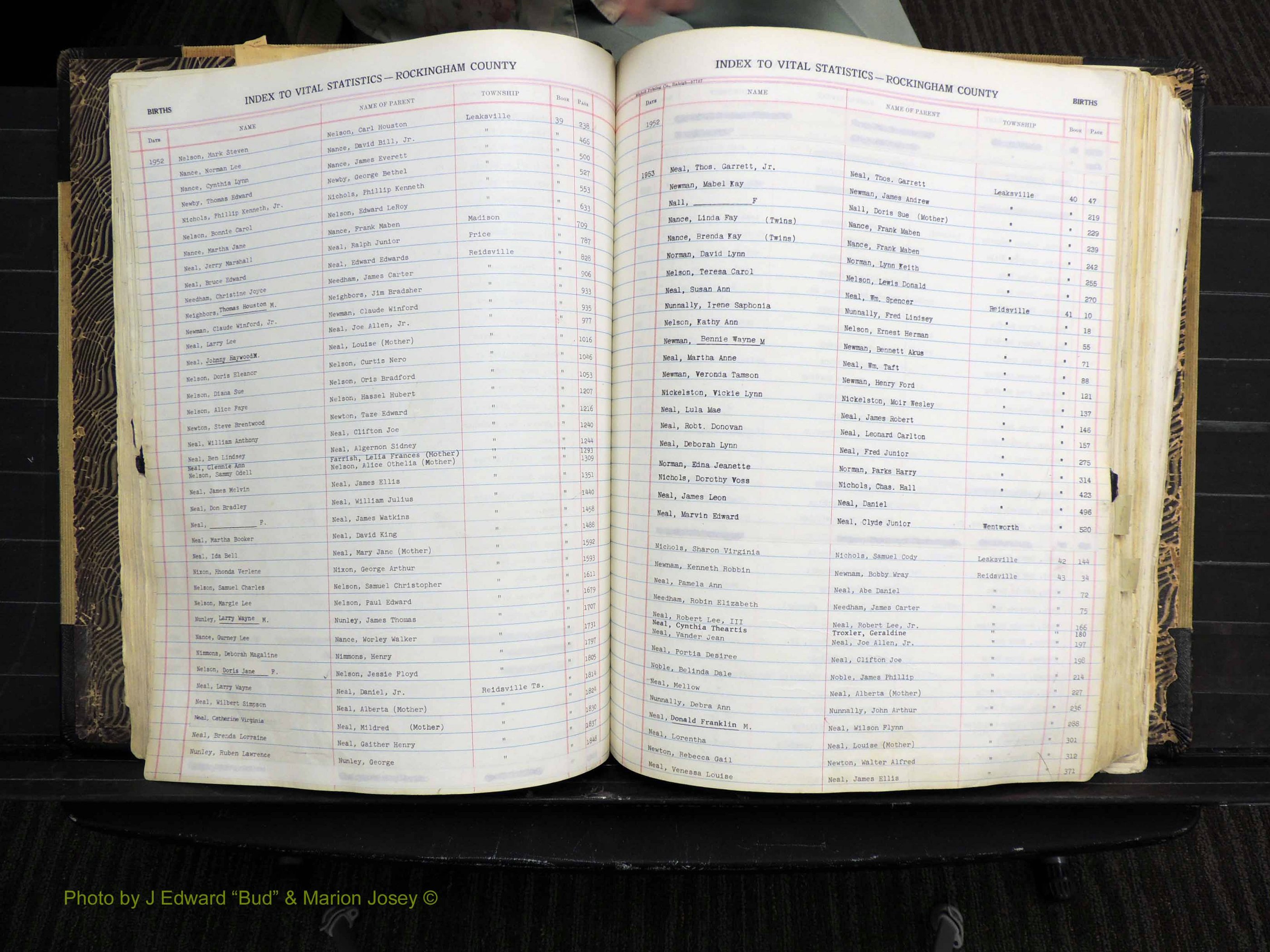 Rockingham Co, NC, Births, Mc-Z, 1949-1967 (149).JPG