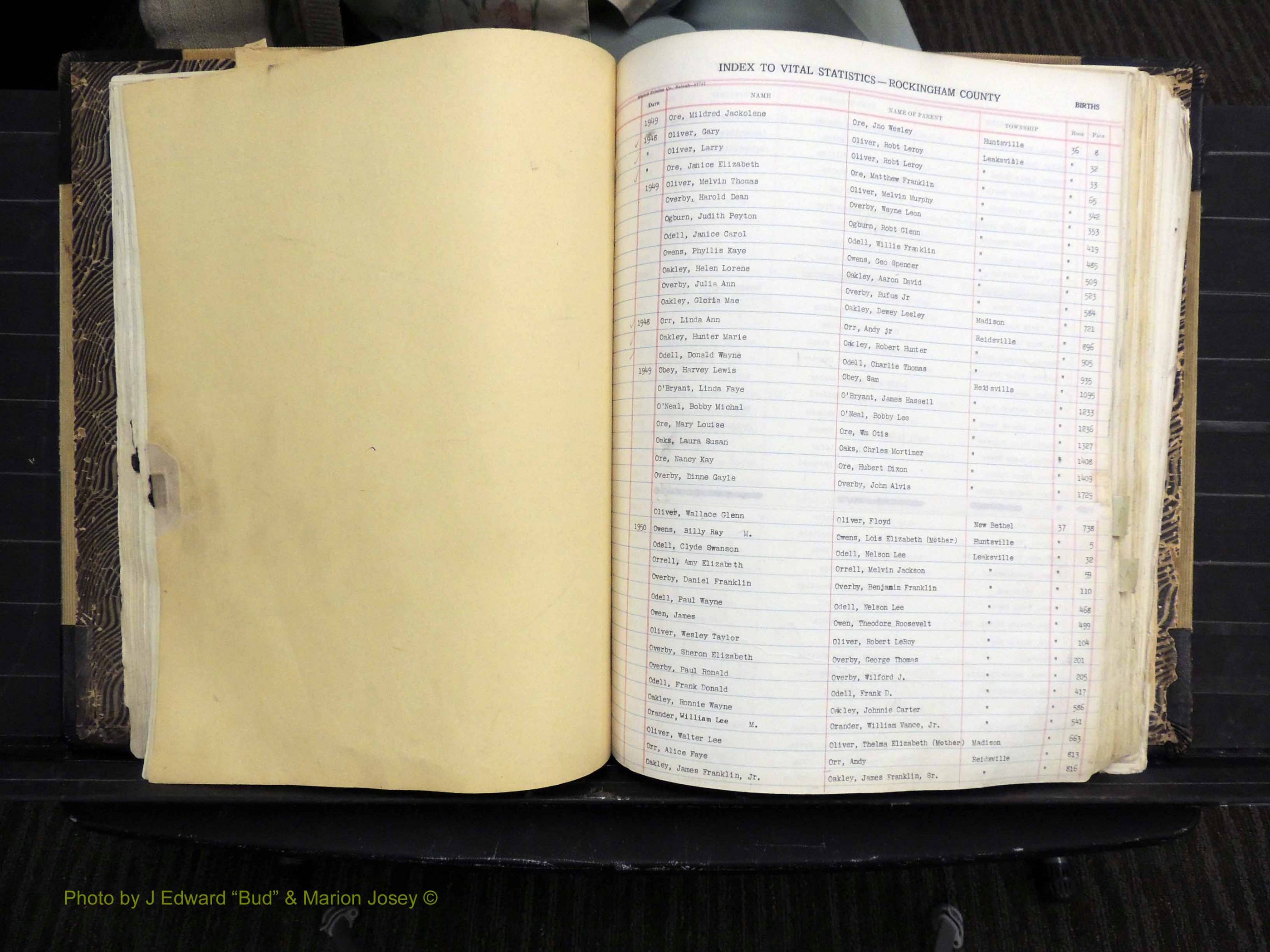 Rockingham Co, NC, Births, Mc-Z, 1949-1967 (157).JPG