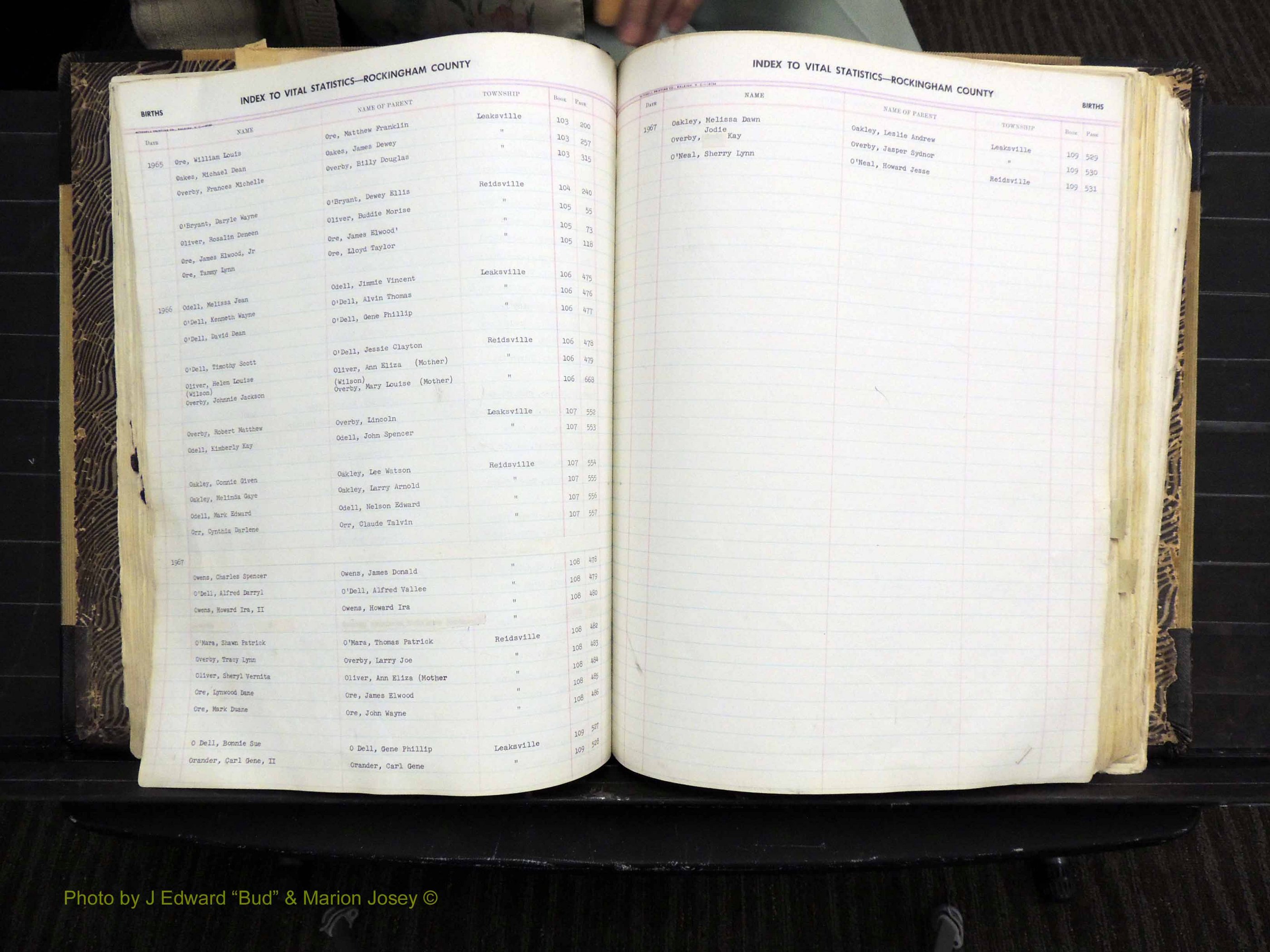 Rockingham Co, NC, Births, Mc-Z, 1949-1967 (162).JPG
