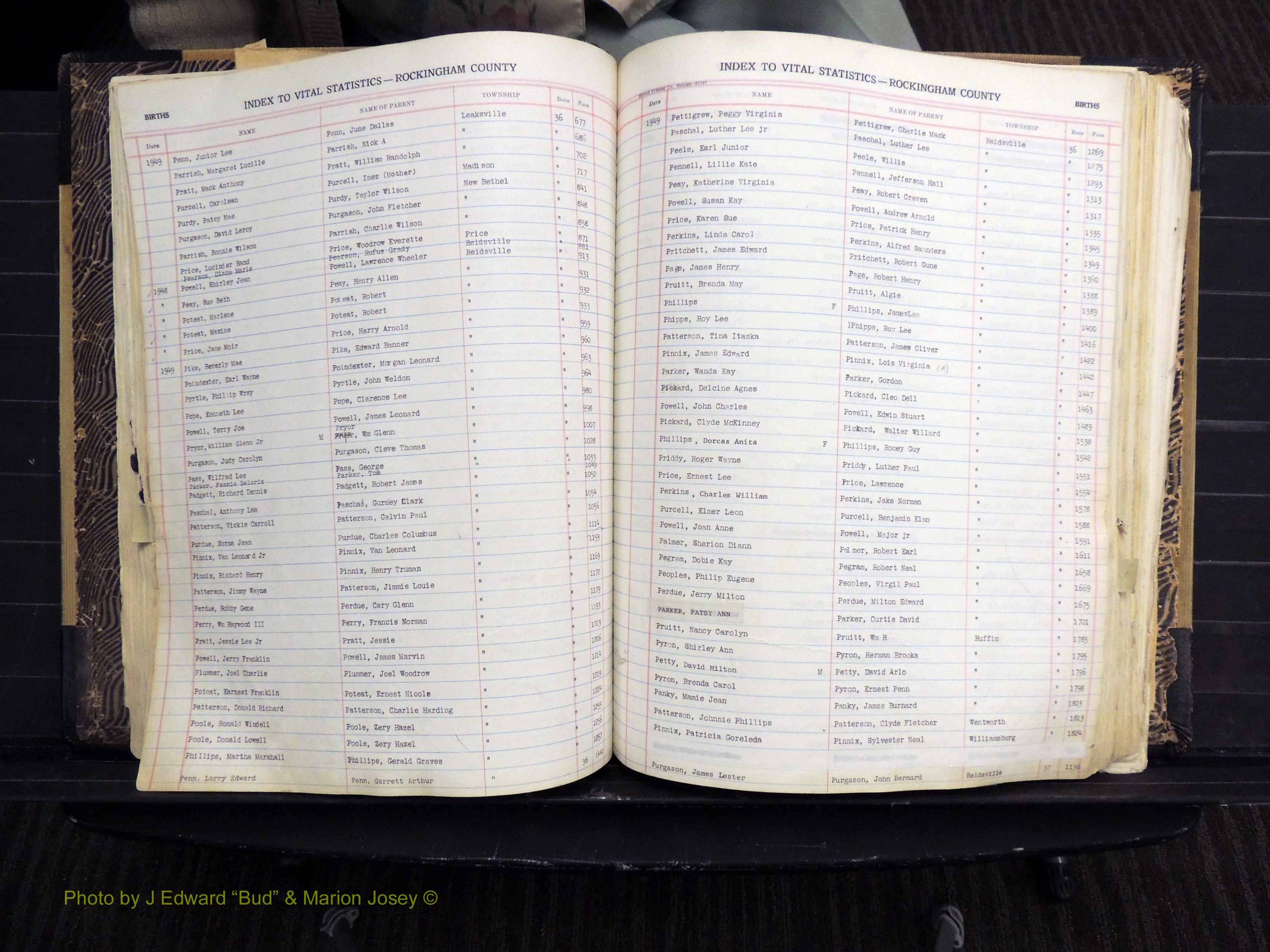 Rockingham Co, NC, Births, Mc-Z, 1949-1967 (164).JPG