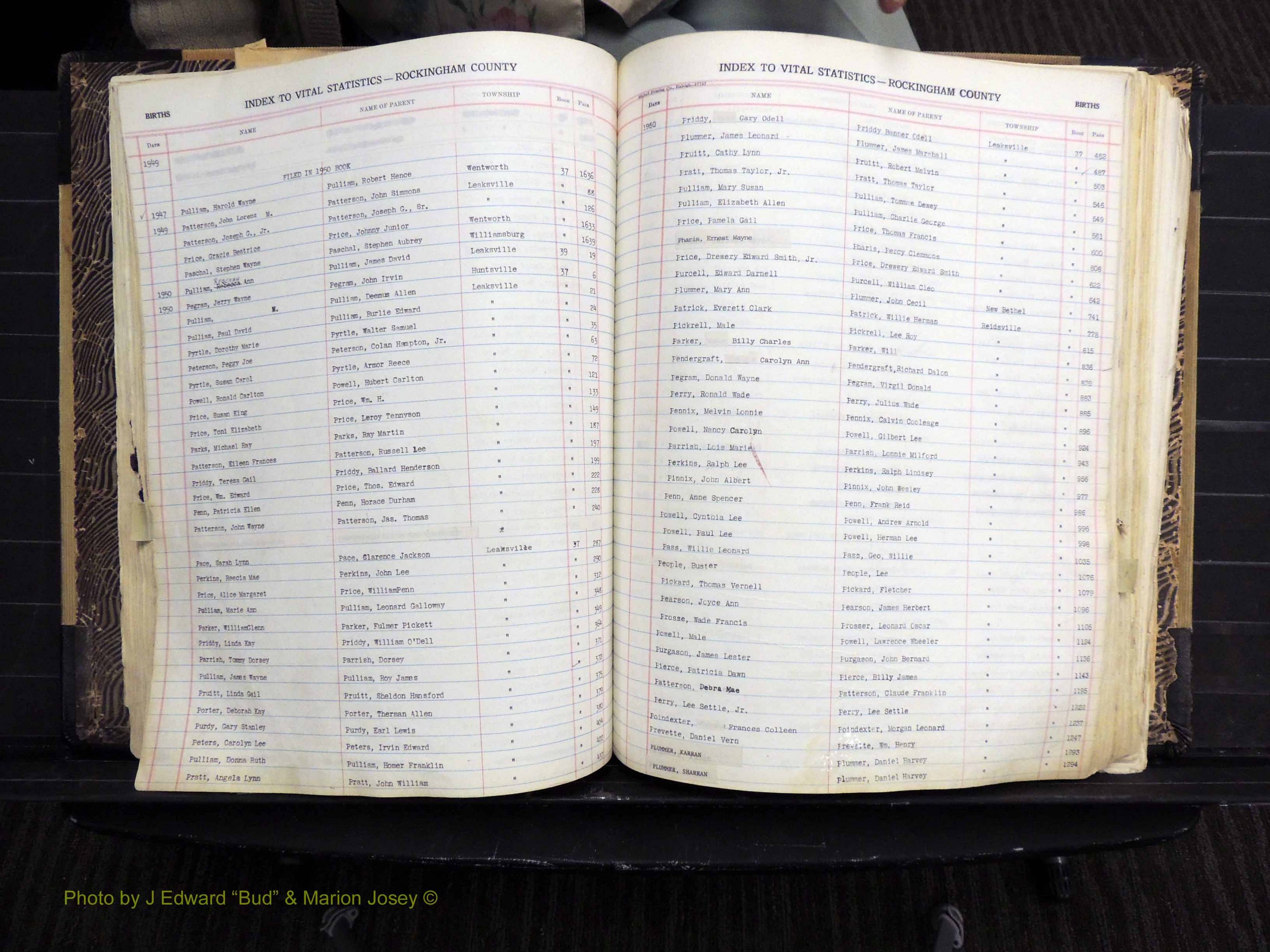 Rockingham Co, NC, Births, Mc-Z, 1949-1967 (165).JPG