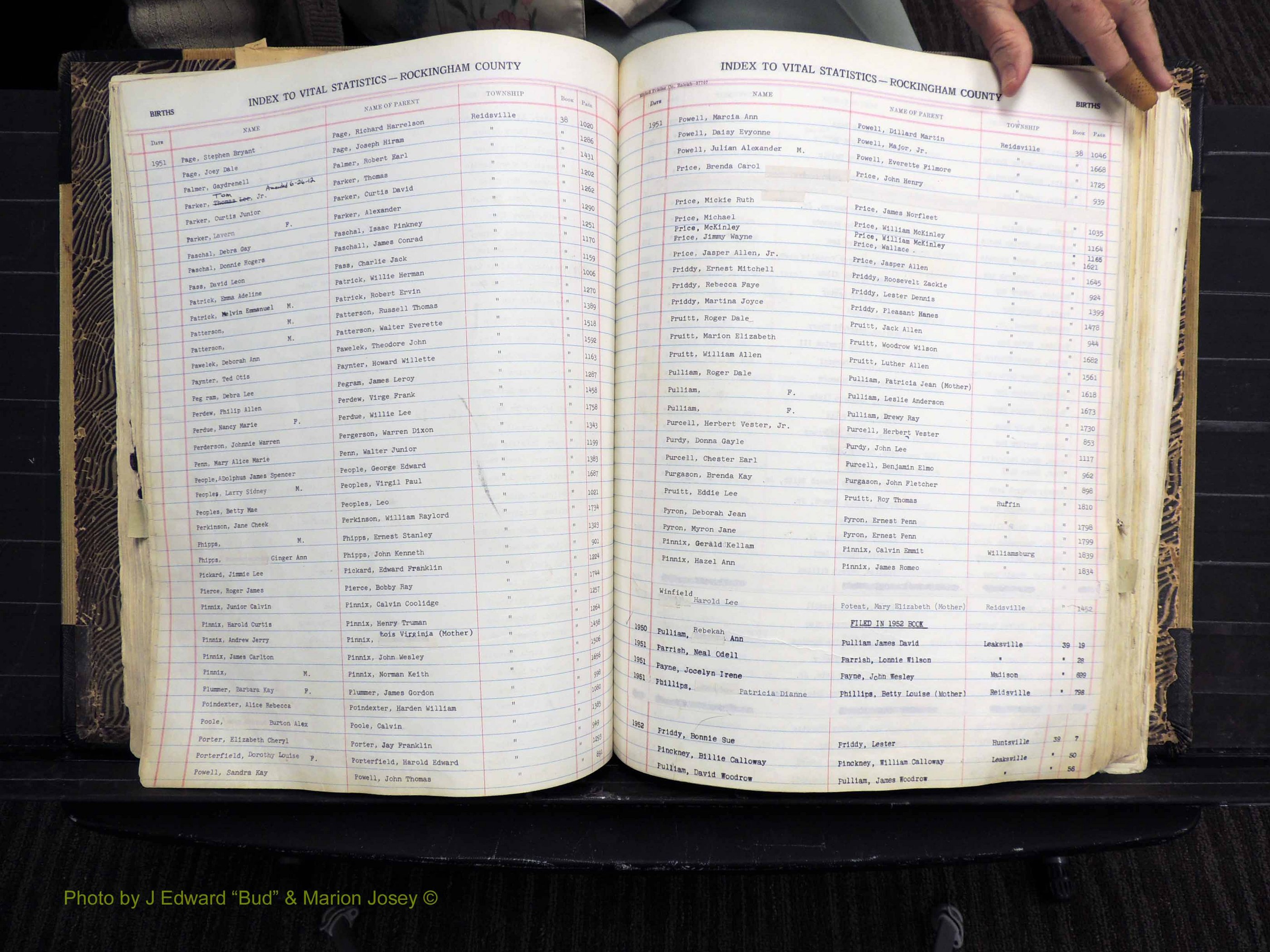 Rockingham Co, NC, Births, Mc-Z, 1949-1967 (167).JPG