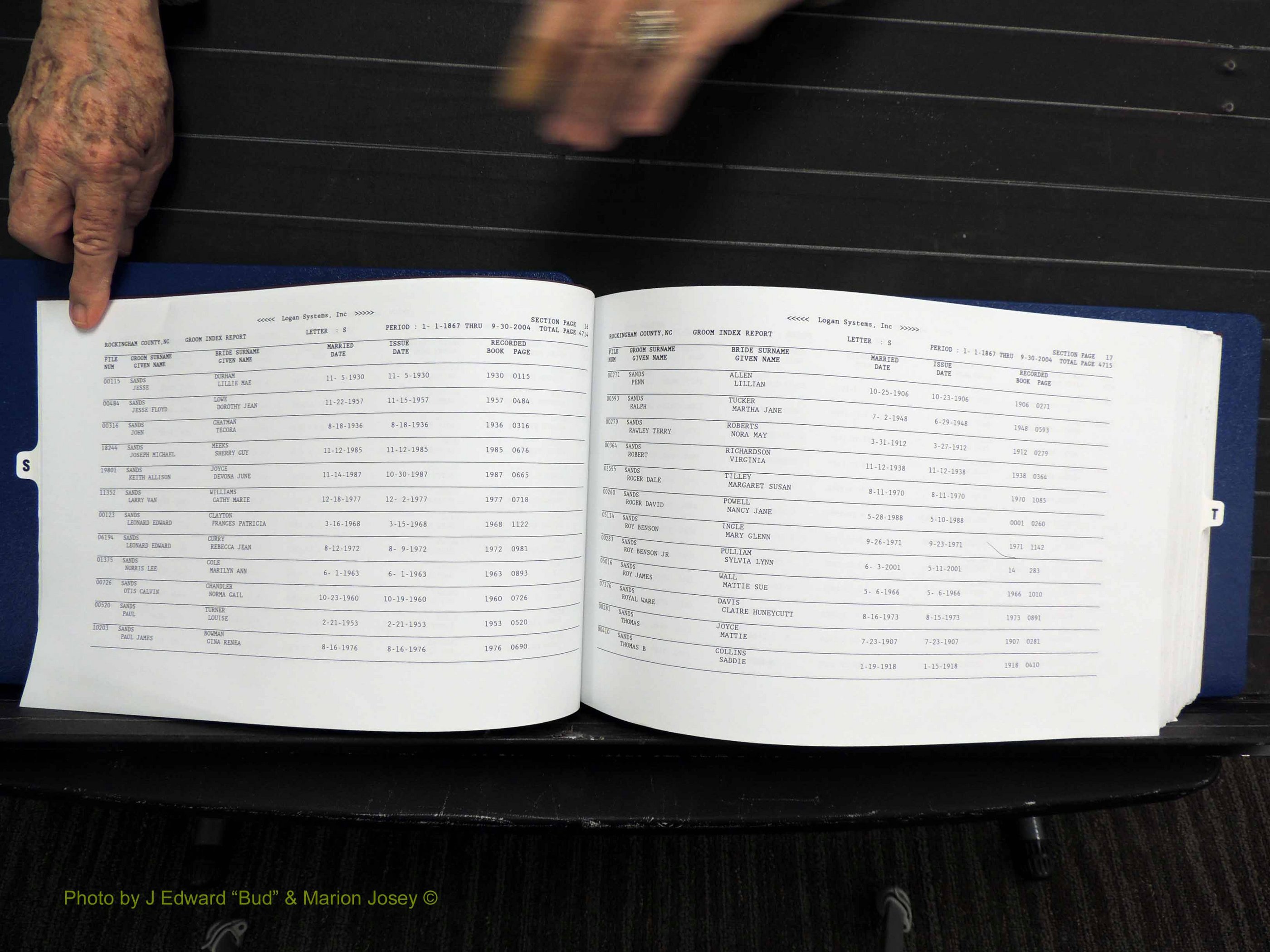 Rockingham Co, NC, Marriages, Male, S-T, 1867-2004 (109).JPG