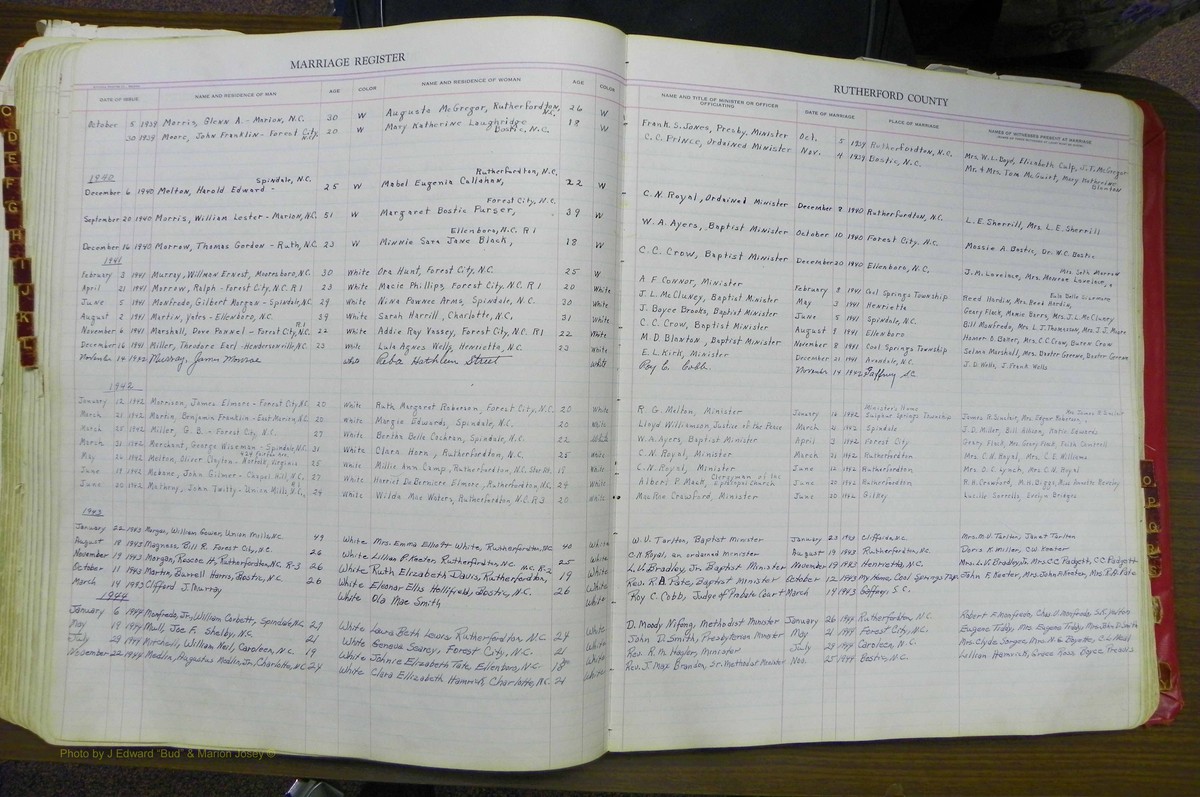 Rutherford Co, NC, Marriages 1925 - 1961 (107).JPG