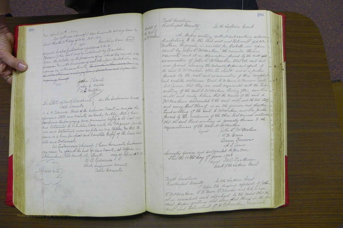 Rutherforf Co, NC, Will Book G (172).JPG
