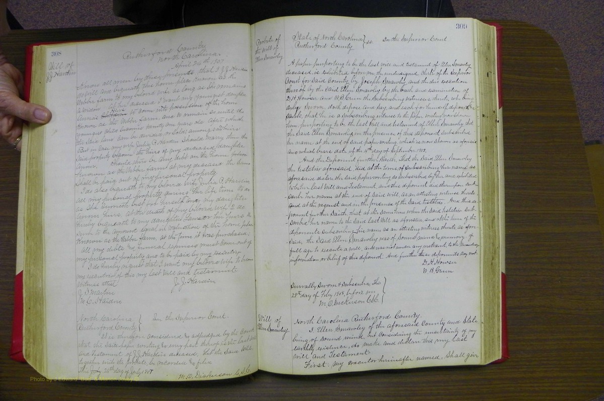 Rutherforf Co, NC, Will Book G (177).JPG