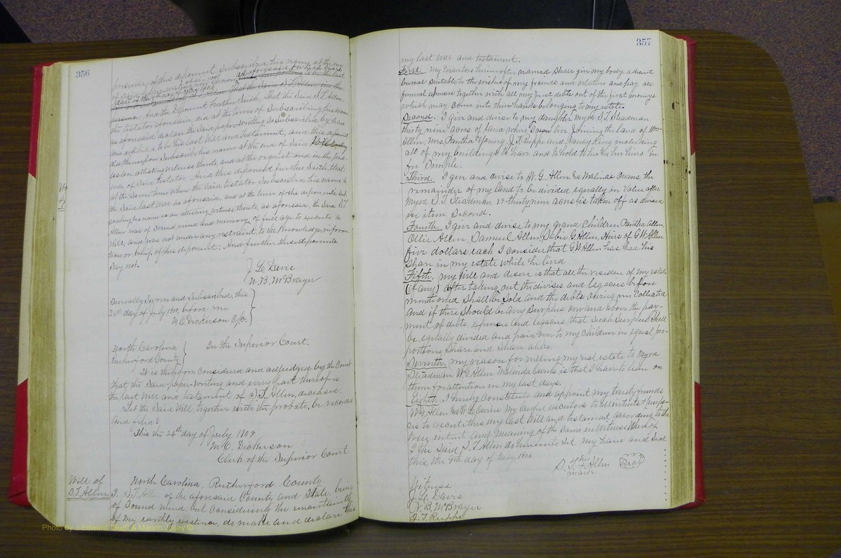 Rutherforf Co, NC, Will Book G (201).JPG