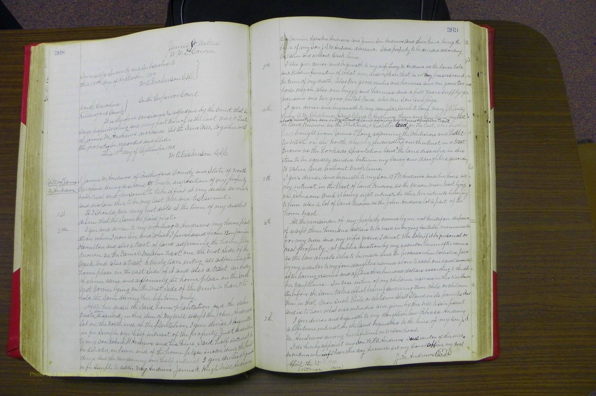 Rutherforf Co, NC, Will Book G (207).JPG
