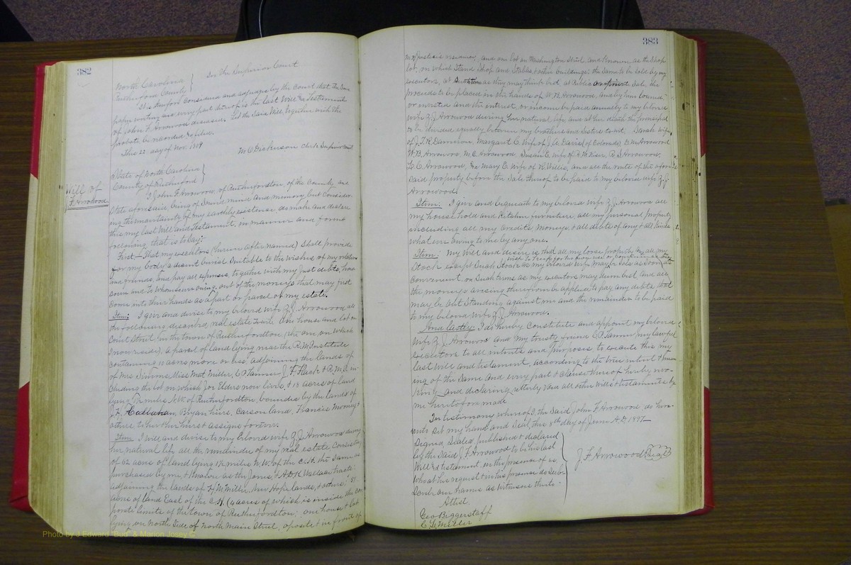 Rutherforf Co, NC, Will Book G (214).JPG