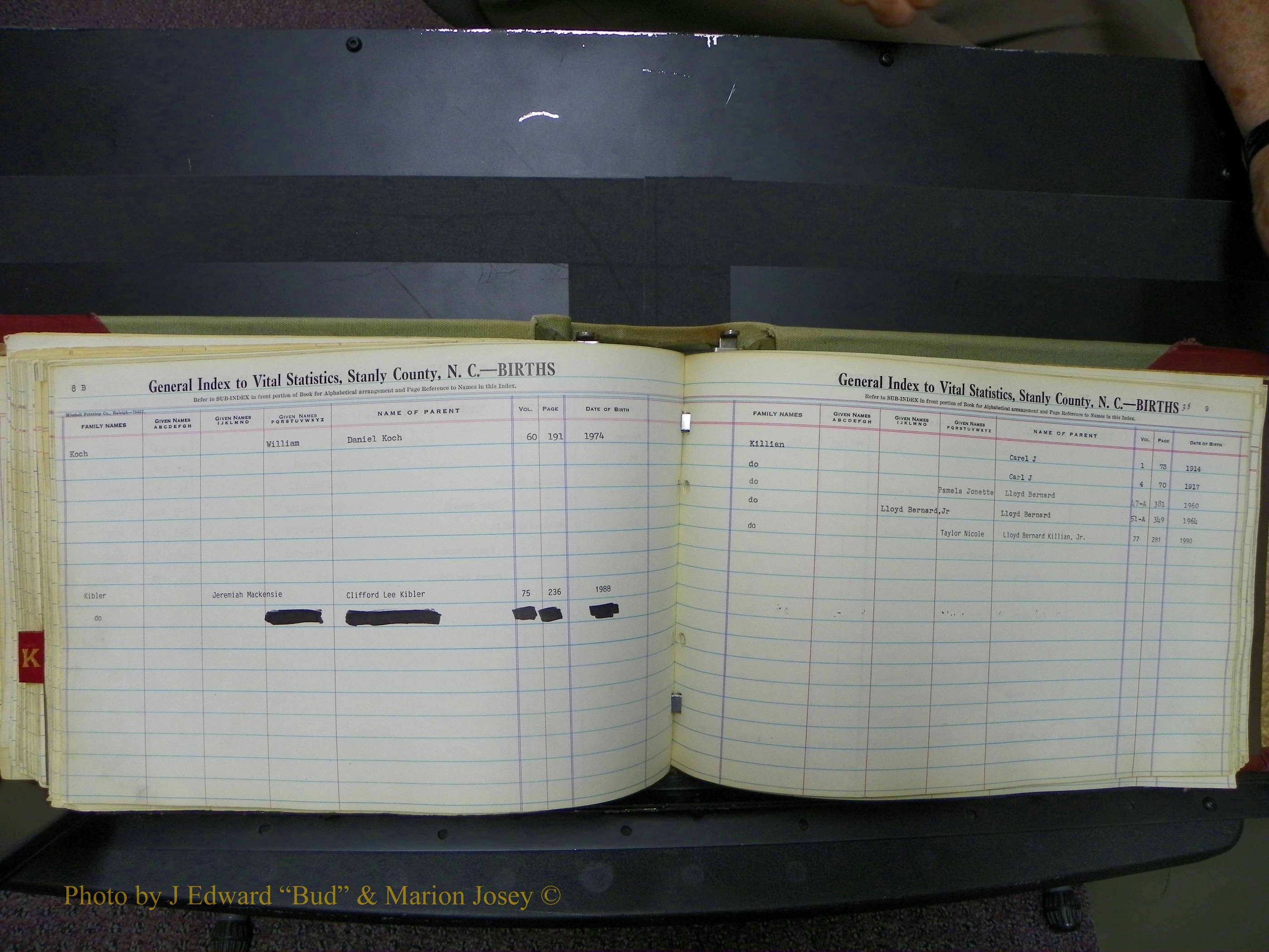 Stanley Co, NC Births, I-K, 1913-1994 (101).JPG