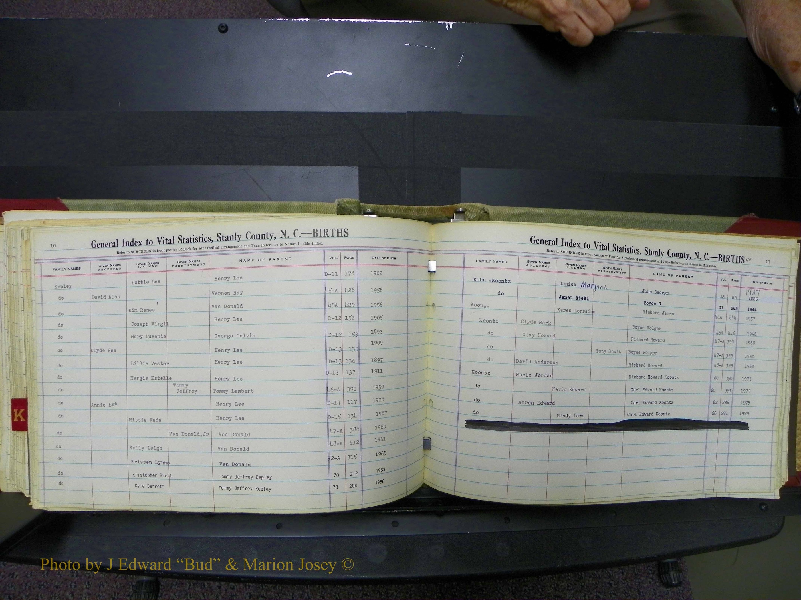 Stanley Co, NC Births, I-K, 1913-1994 (104).JPG