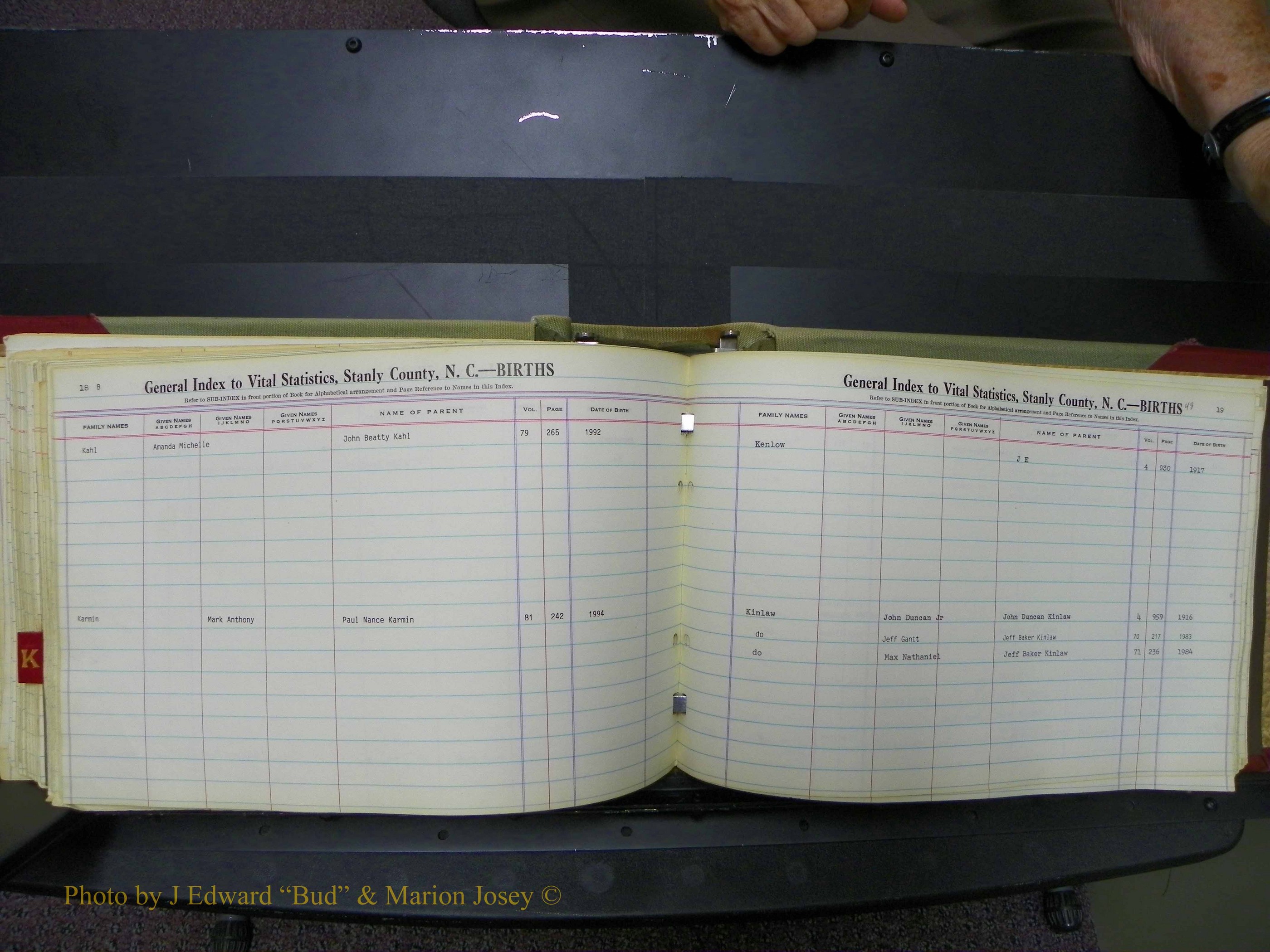 Stanley Co, NC Births, I-K, 1913-1994 (112).JPG