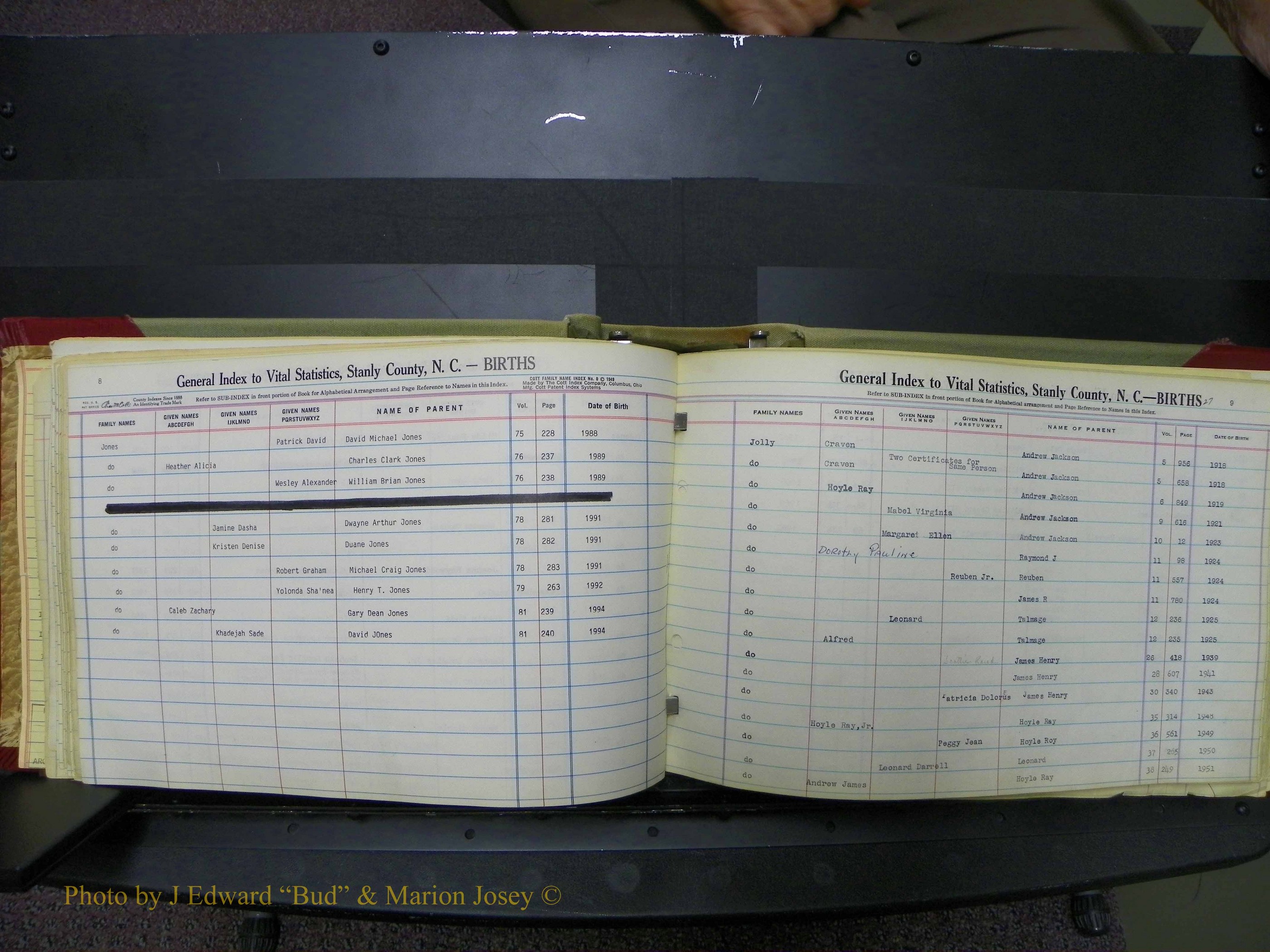 Stanley Co, NC Births, I-K, 1913-1994 (29).JPG