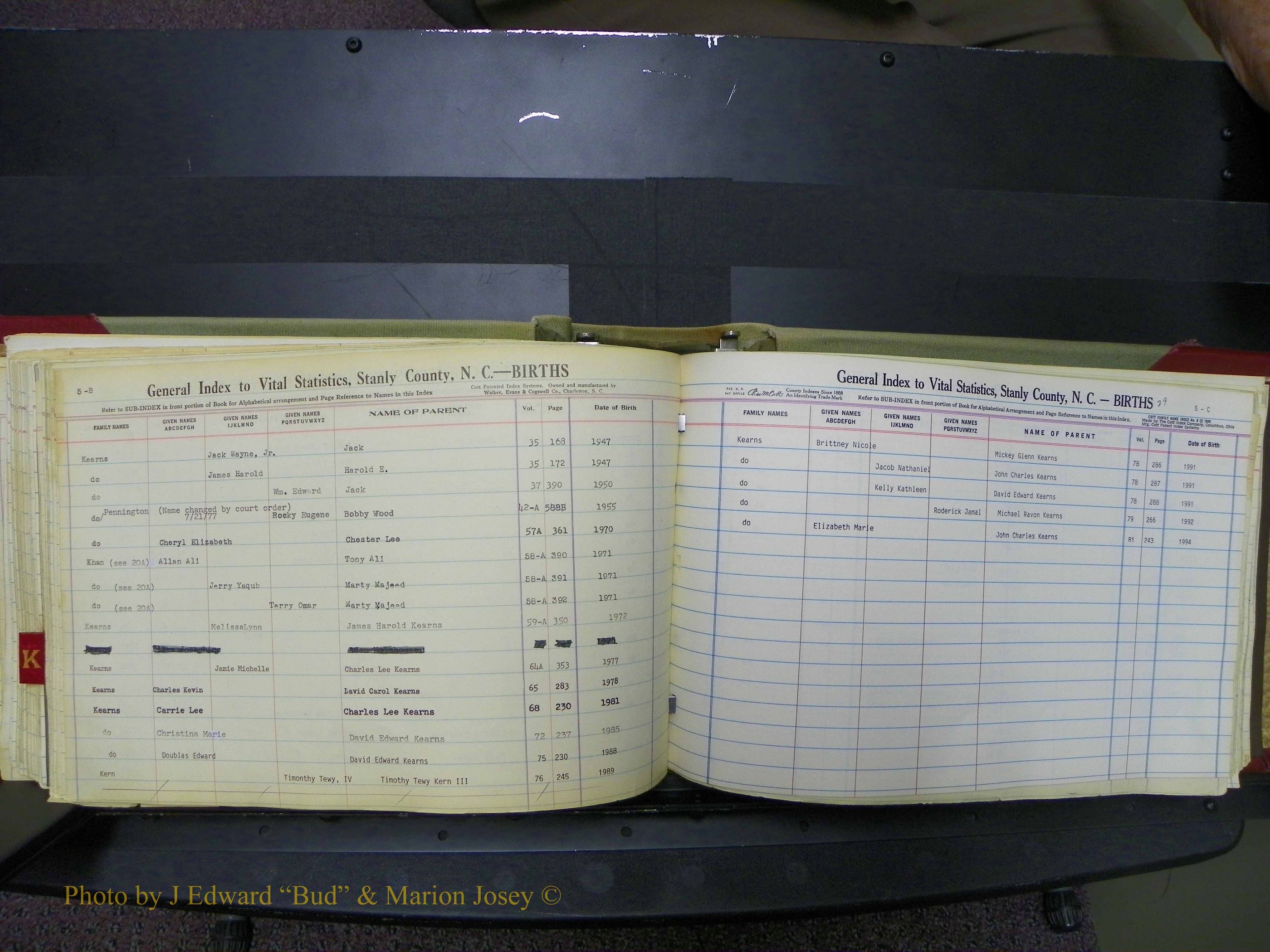 Stanley Co, NC Births, I-K, 1913-1994 (94).JPG