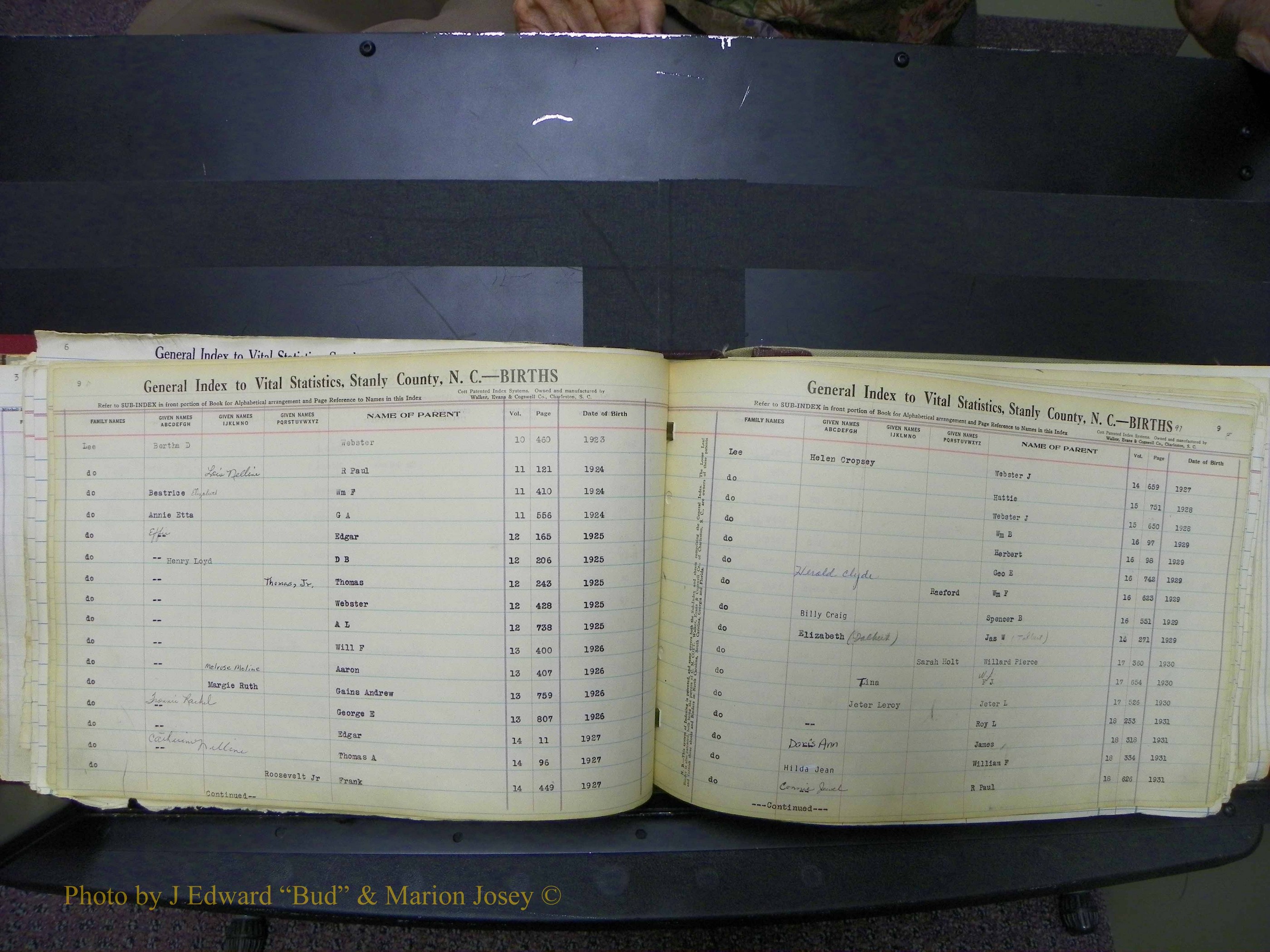 Stanley Co, NC Births, L, 1913-1994 (102).JPG