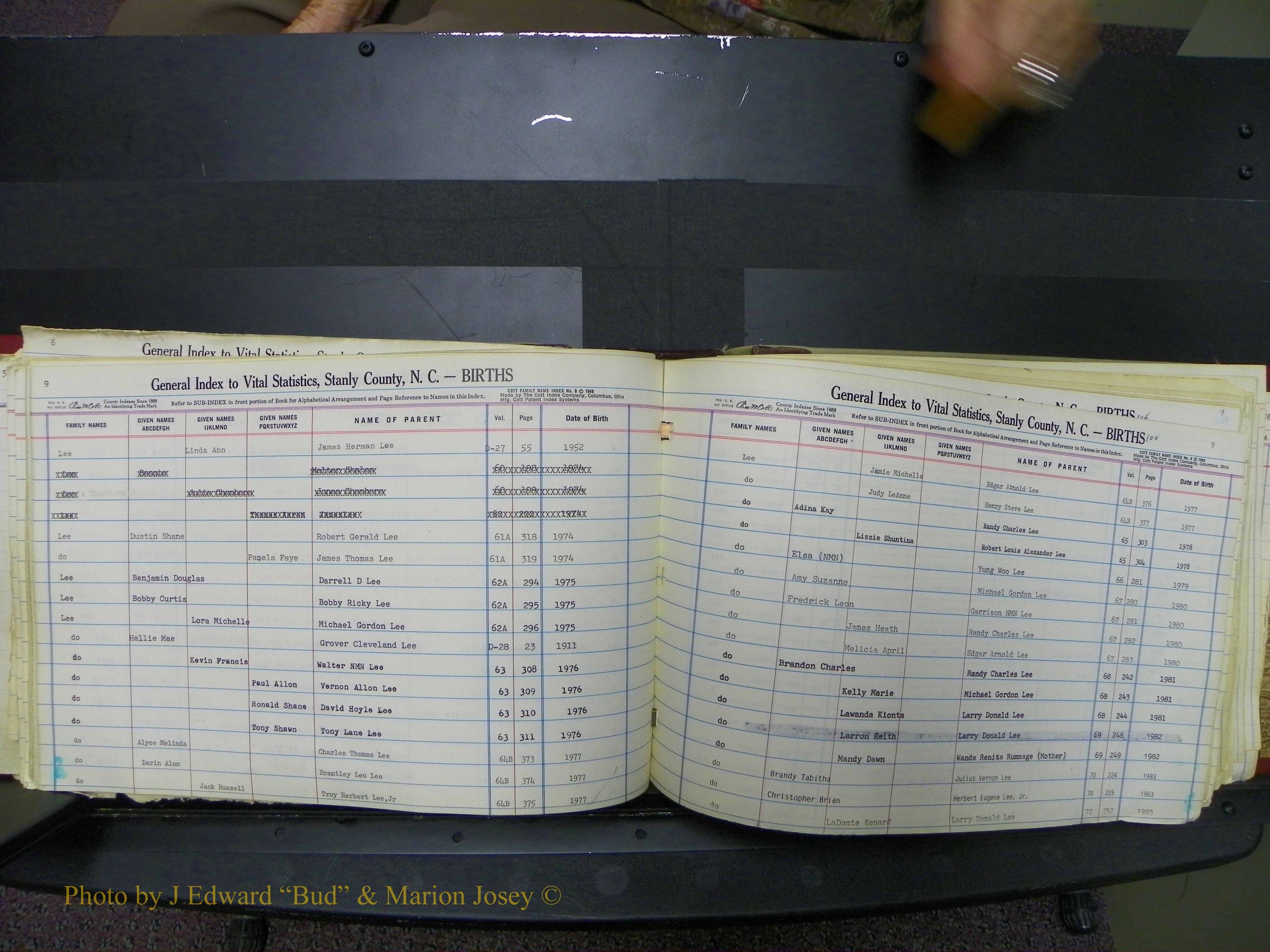 Stanley Co, NC Births, L, 1913-1994 (109).JPG