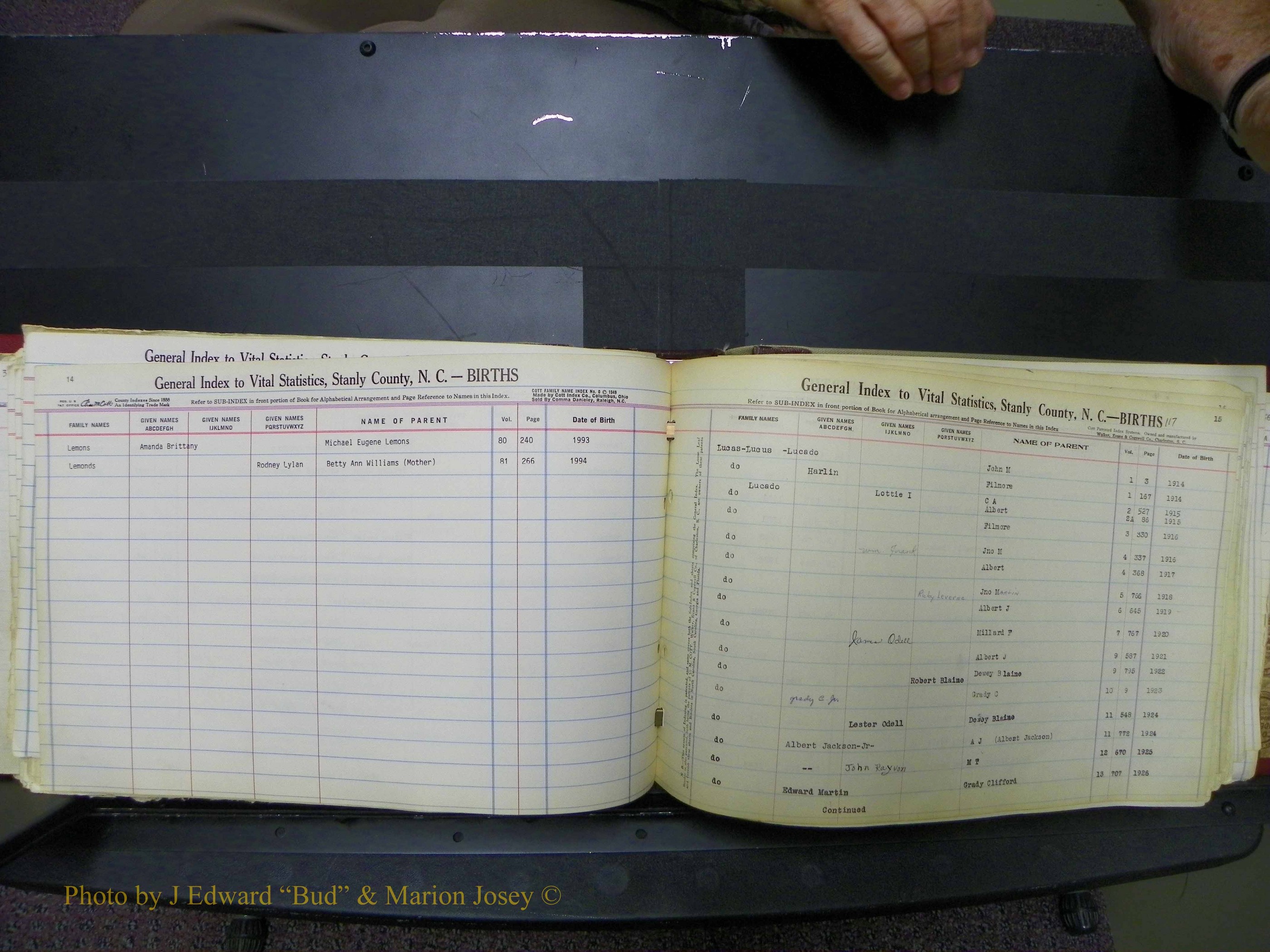 Stanley Co, NC Births, L, 1913-1994 (122).JPG