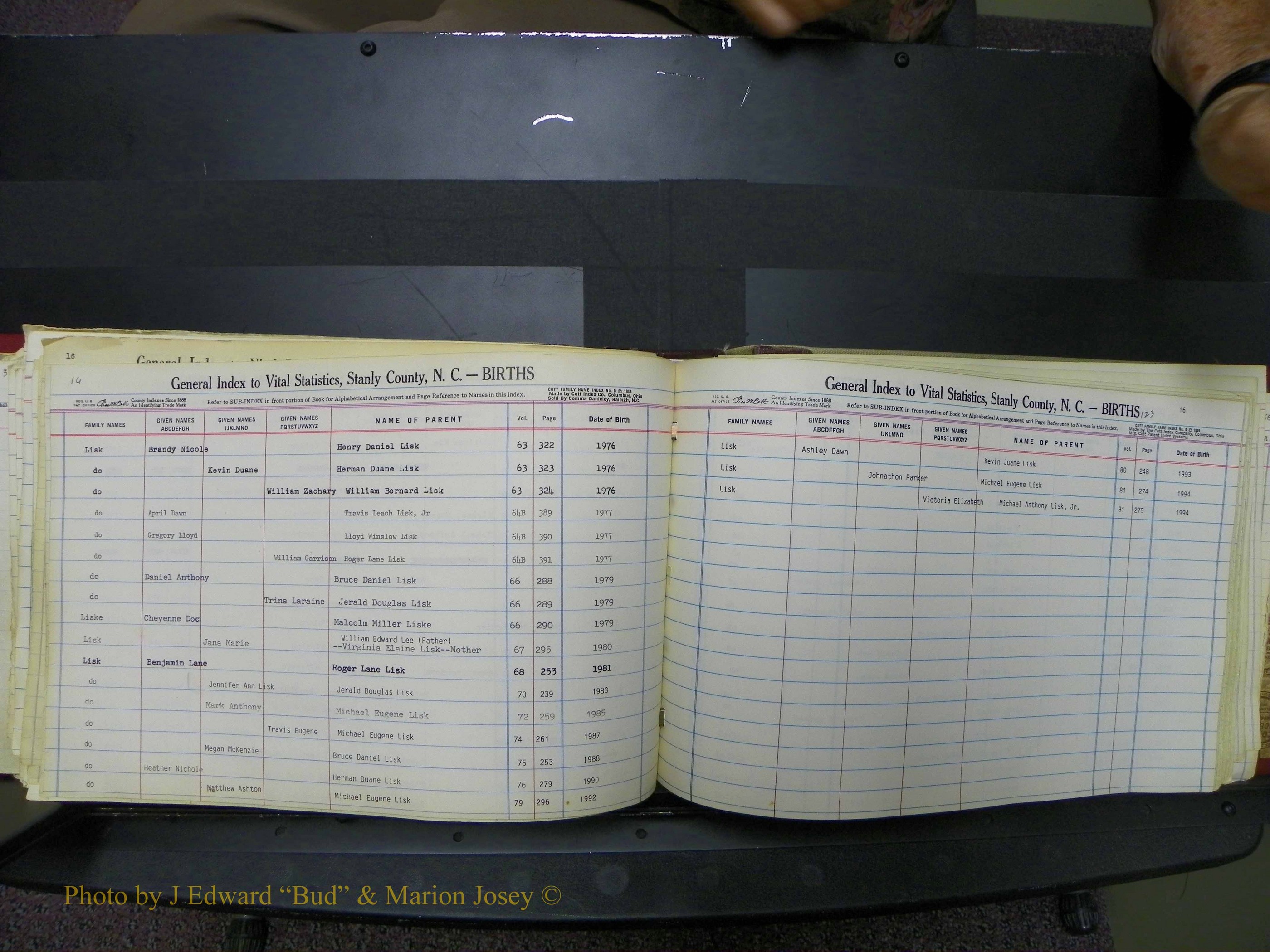 Stanley Co, NC Births, L, 1913-1994 (128).JPG