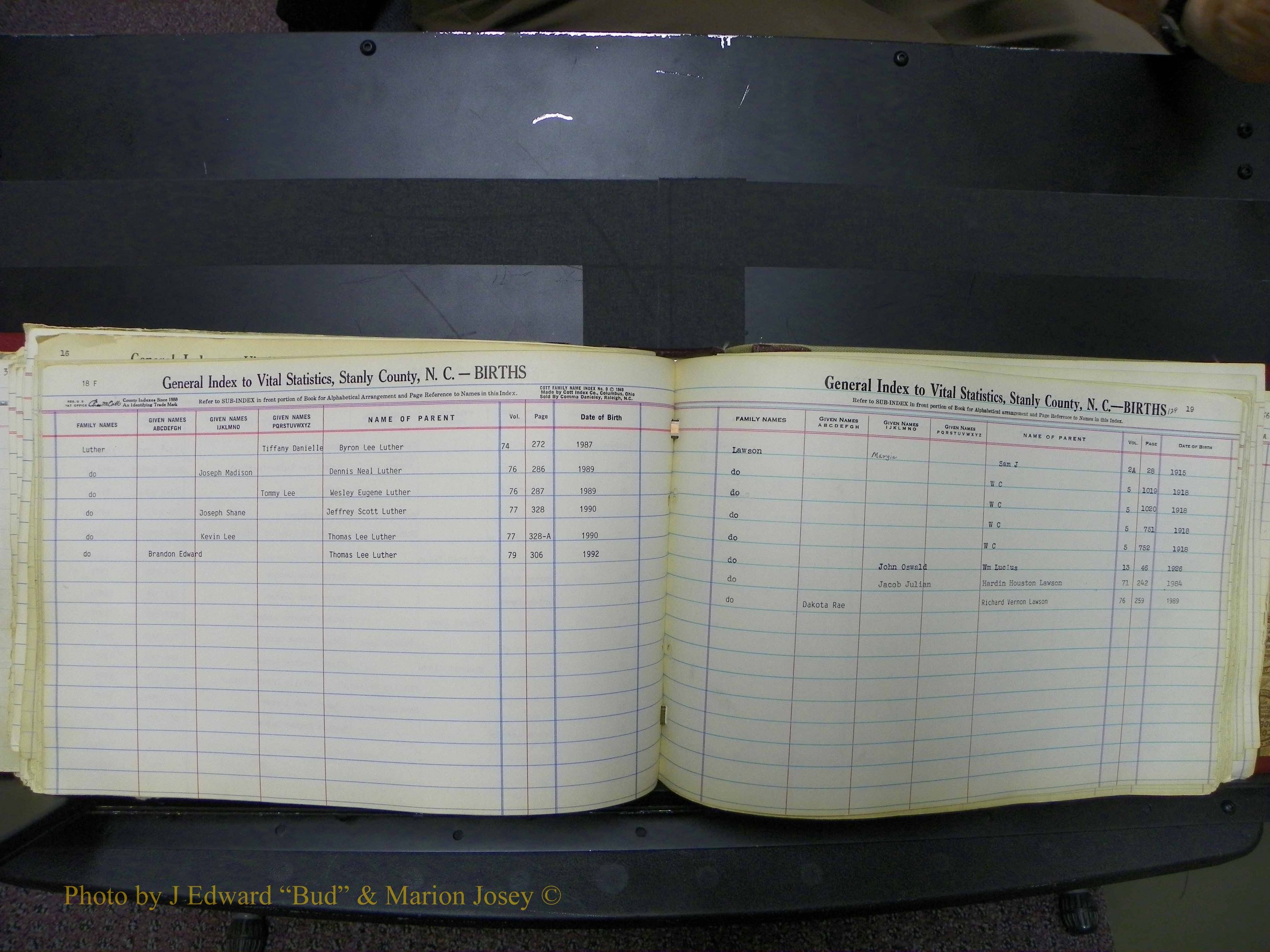 Stanley Co, NC Births, L, 1913-1994 (134).JPG