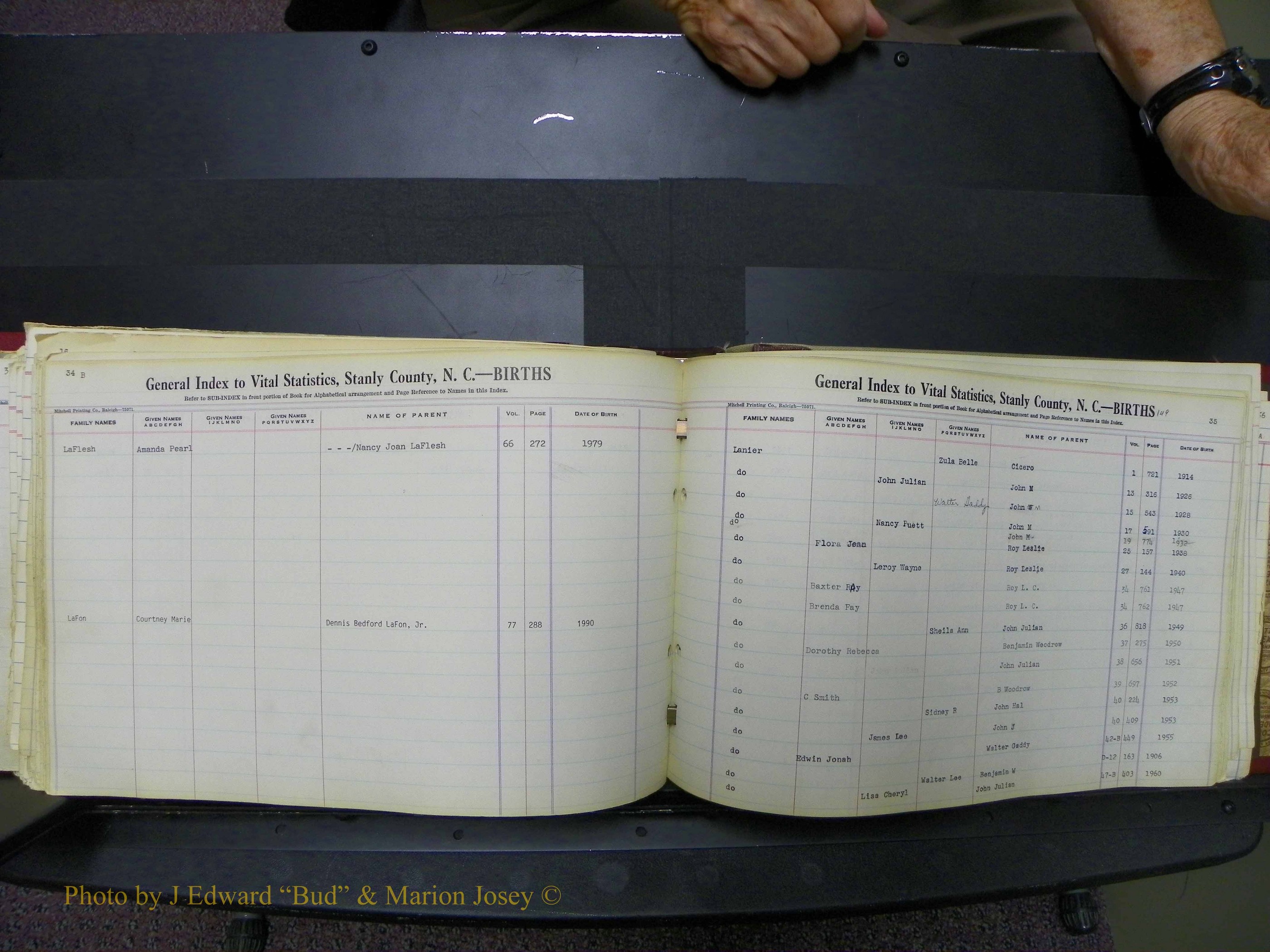 Stanley Co, NC Births, L, 1913-1994 (154).JPG