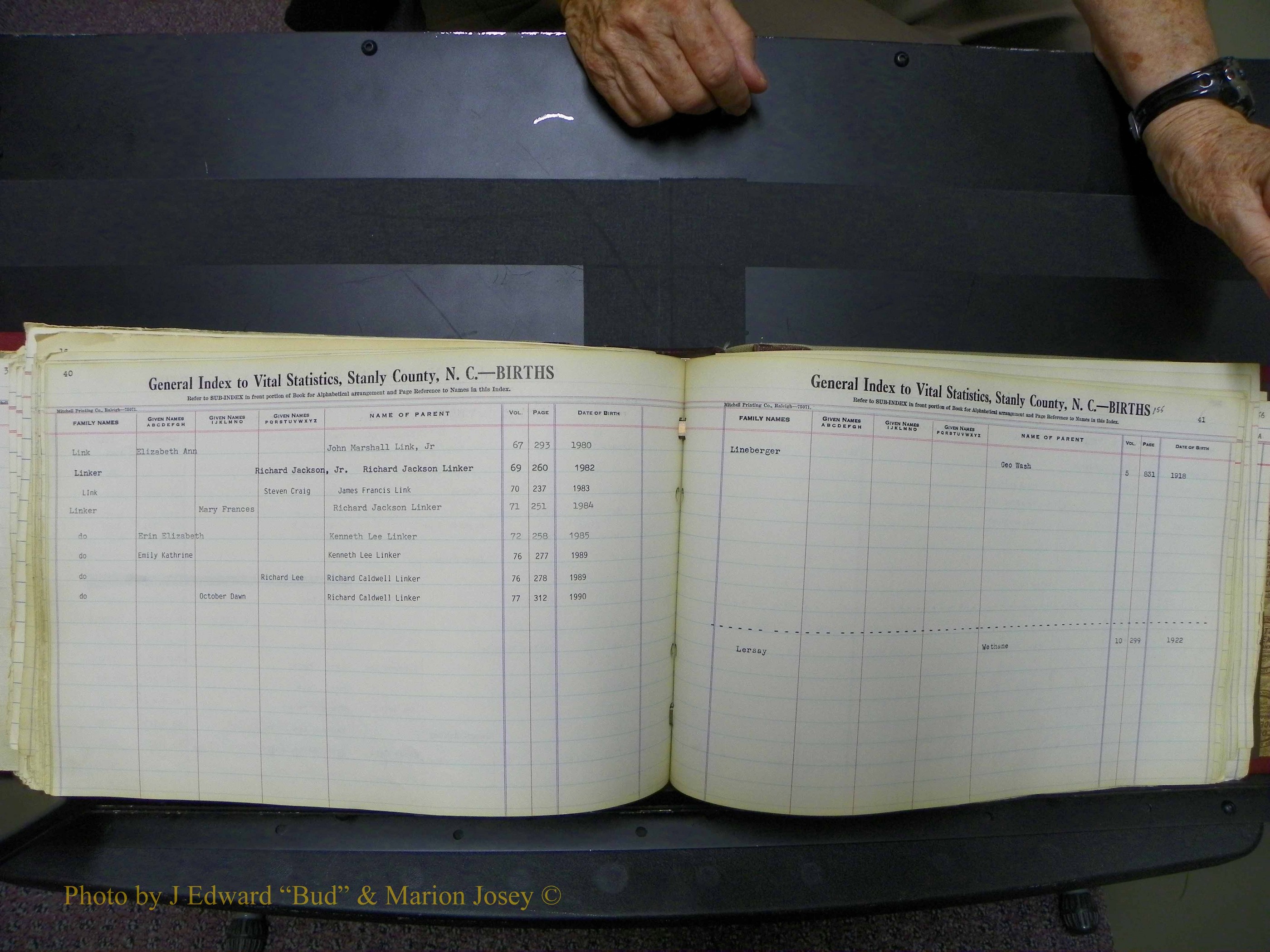 Stanley Co, NC Births, L, 1913-1994 (160).JPG