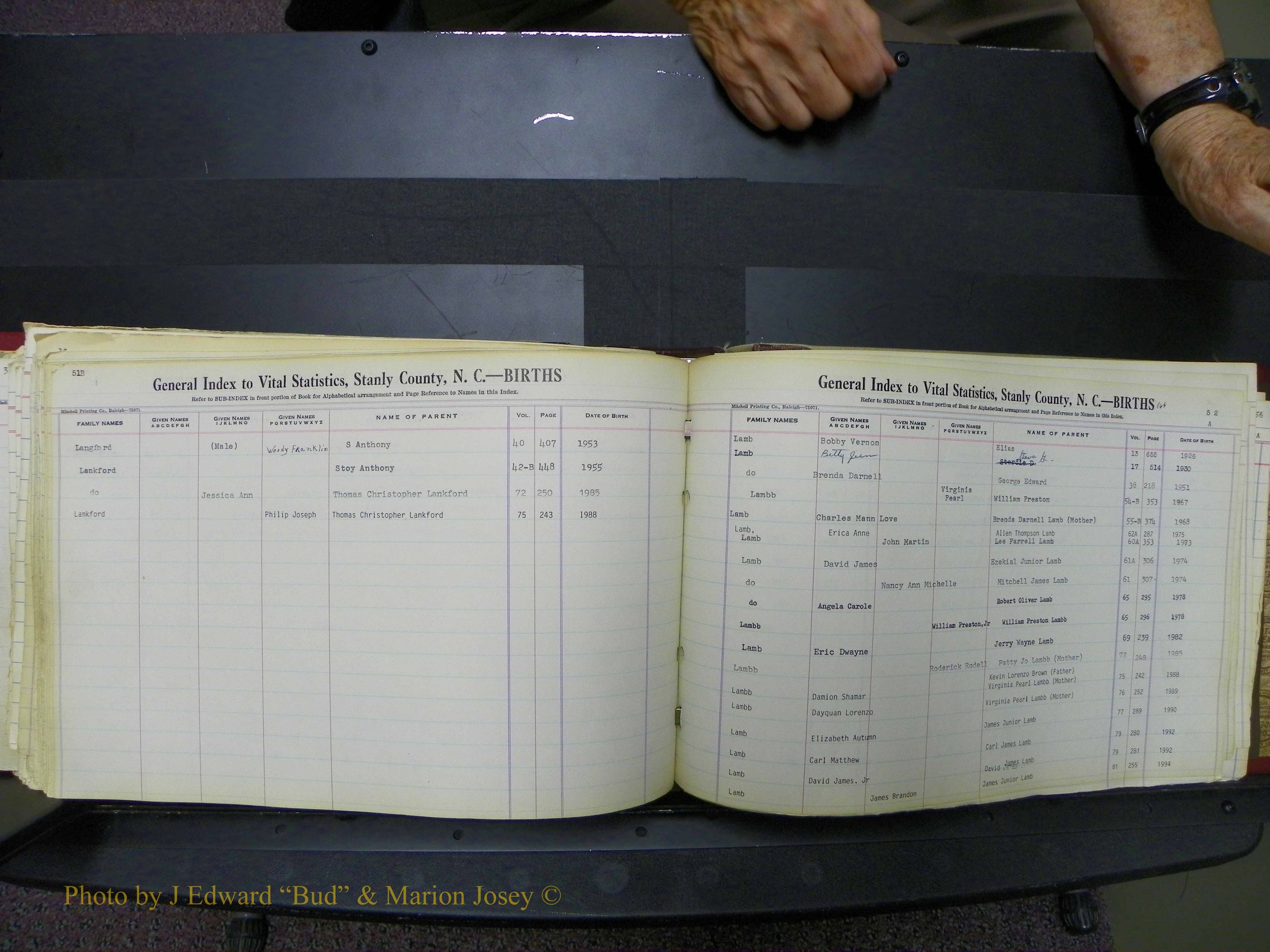 Stanley Co, NC Births, L, 1913-1994 (170).JPG