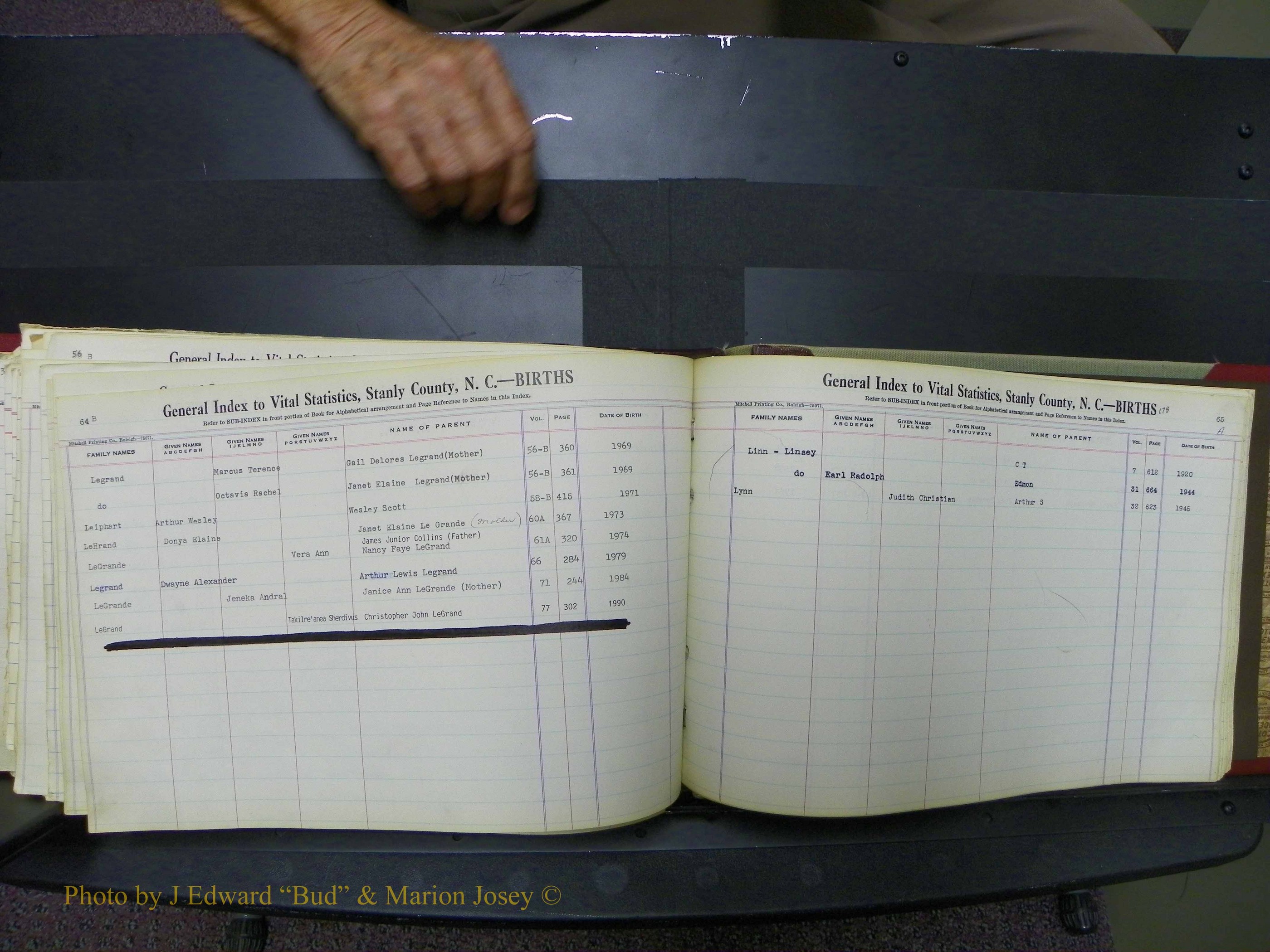 Stanley Co, NC Births, L, 1913-1994 (183).JPG